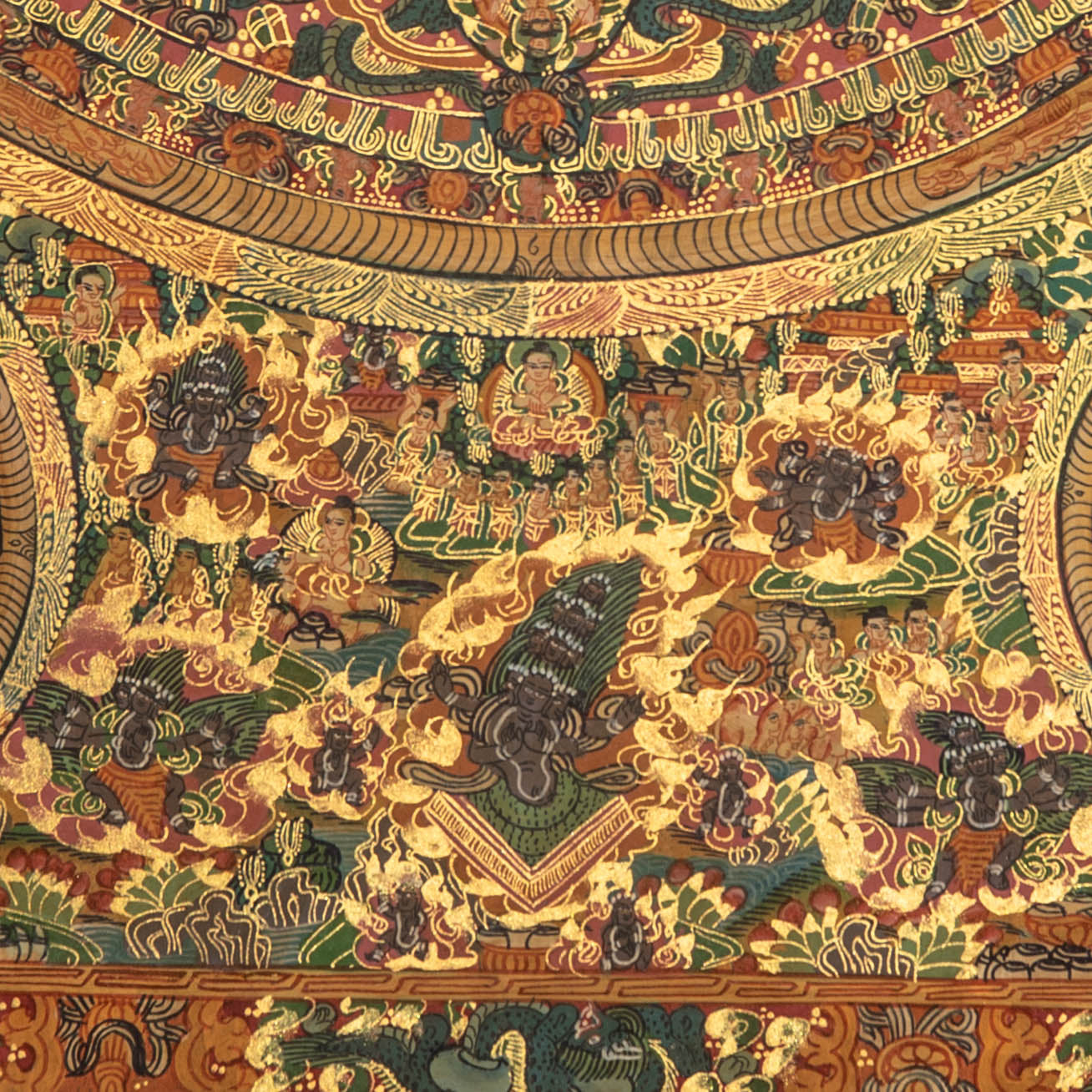 Buddha Mandala Thangka - Tibetan Painting