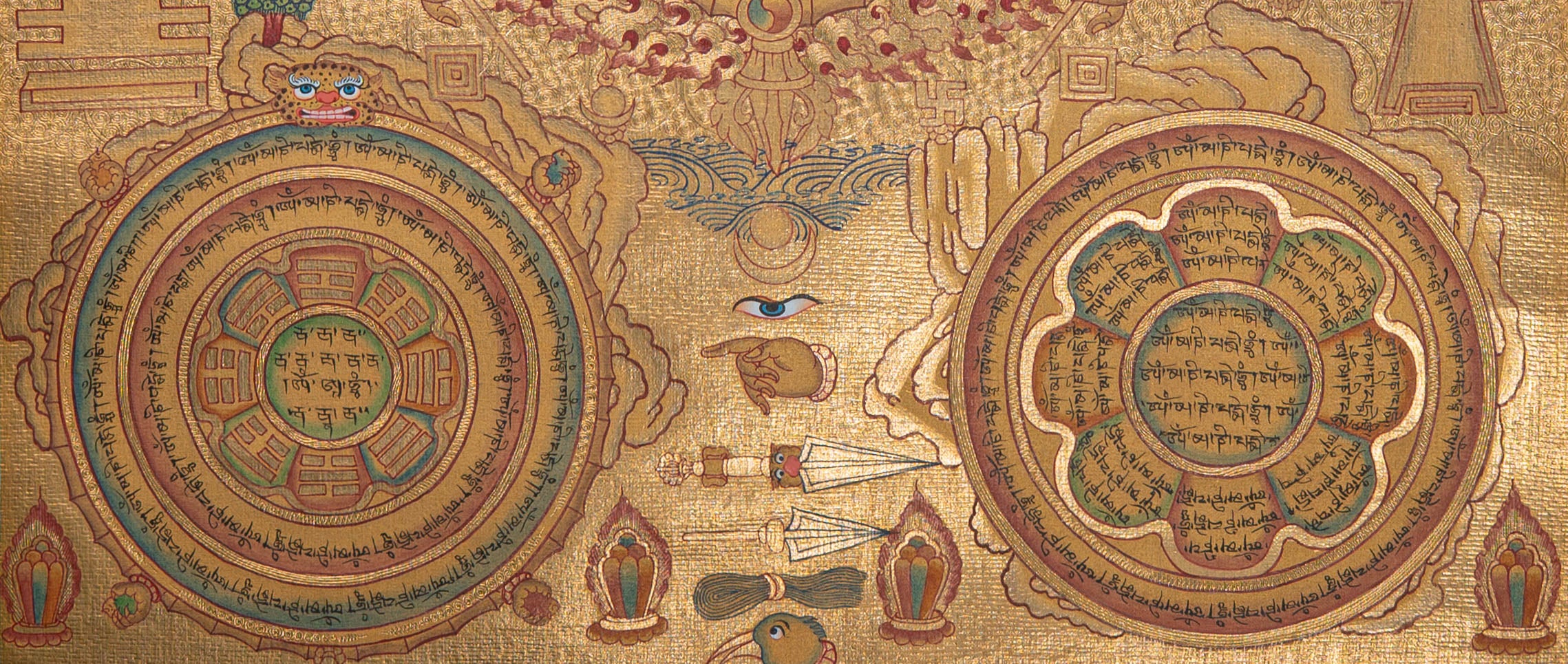 Tibetan Astrology Calendar - Sacred Wall Hanging Decor