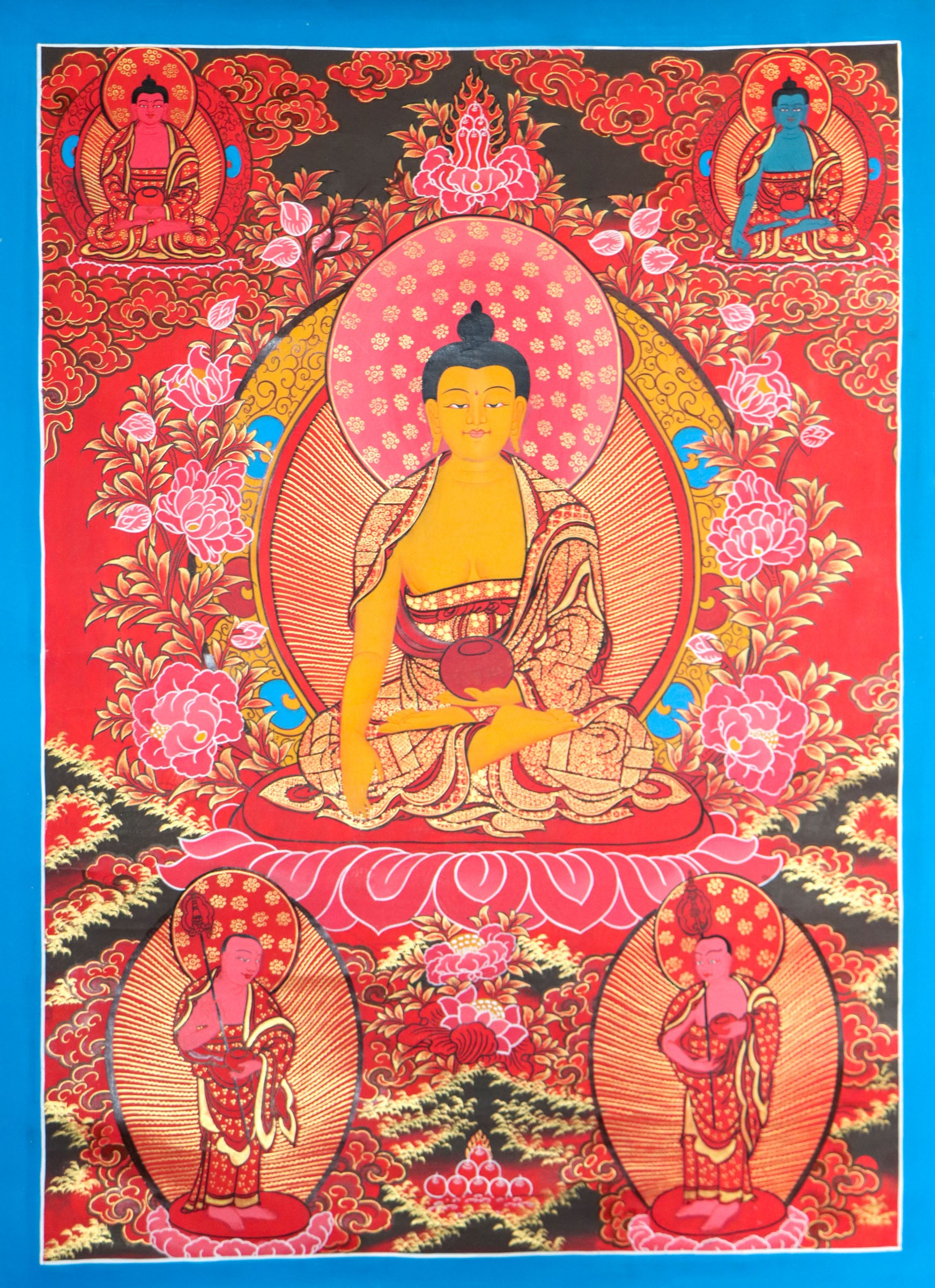 Shakyamuni Buddha Thangka for meditation aid, and teaching tool.