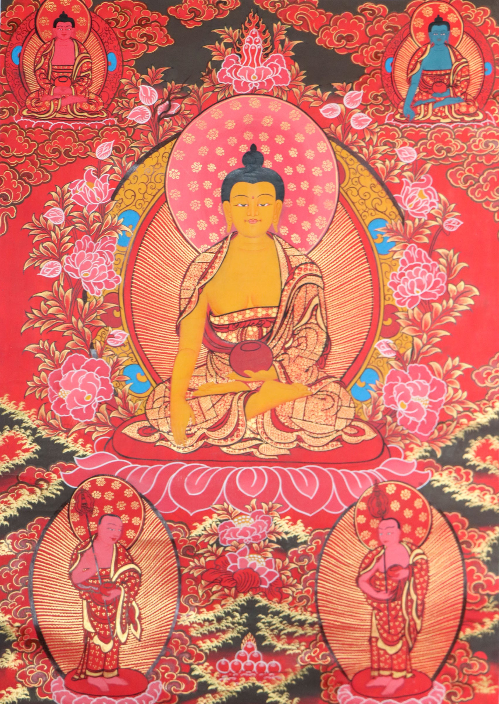 Shakyamuni Buddha Thangka for meditation aid, and teaching tool.