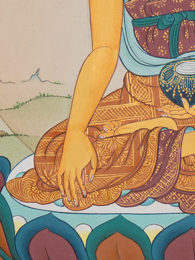 Shakyamuni Buddha Tibetan Thangka