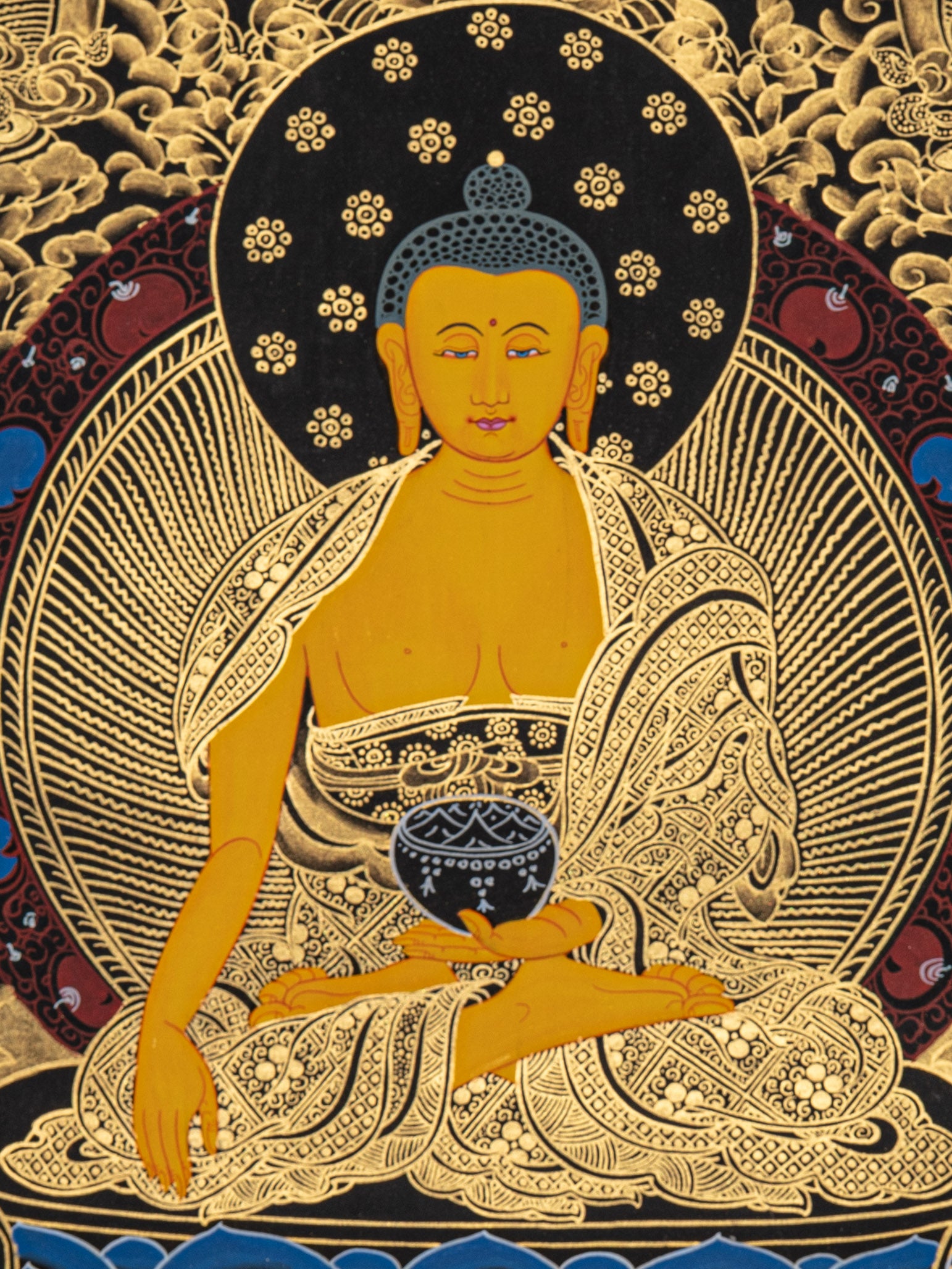 Shakyamuni Buddha Thangka - Tibetan Art