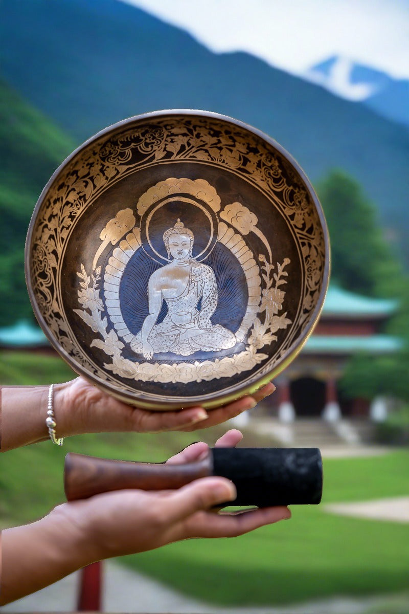 Amitabha Singing Bowl for meditation practice.