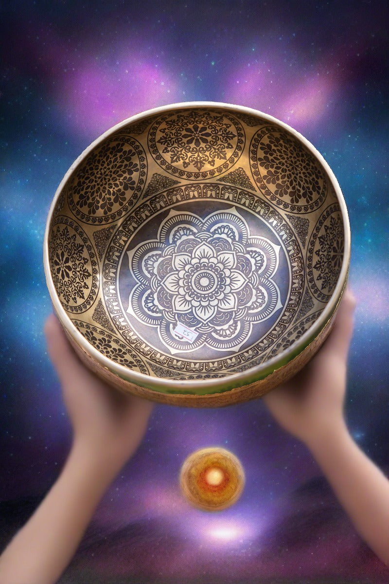 Lotus Cosmos Tibetan Singing Bowl for sound therapy.