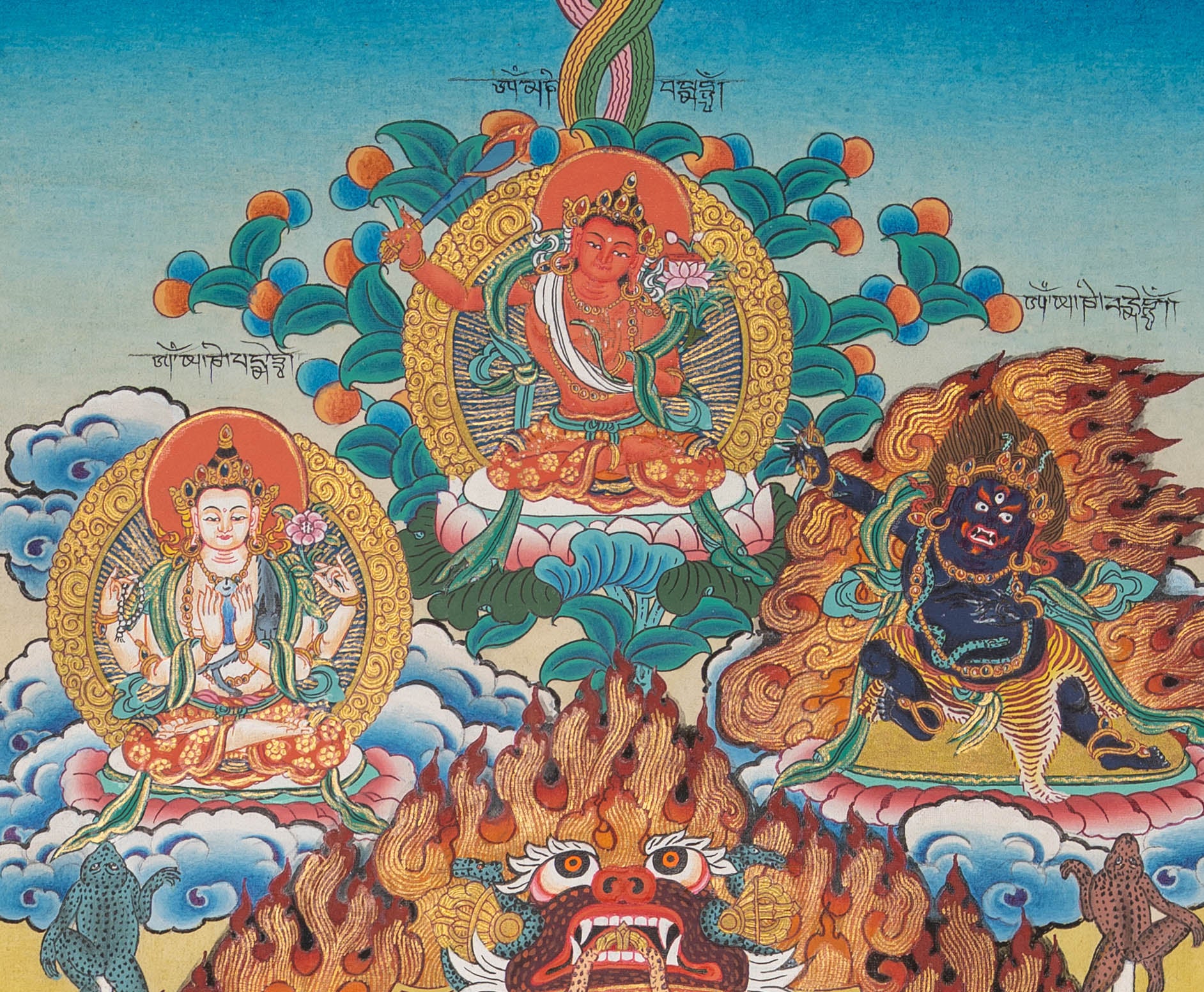 Tibetan Calendar Thangka - Handpainted Art