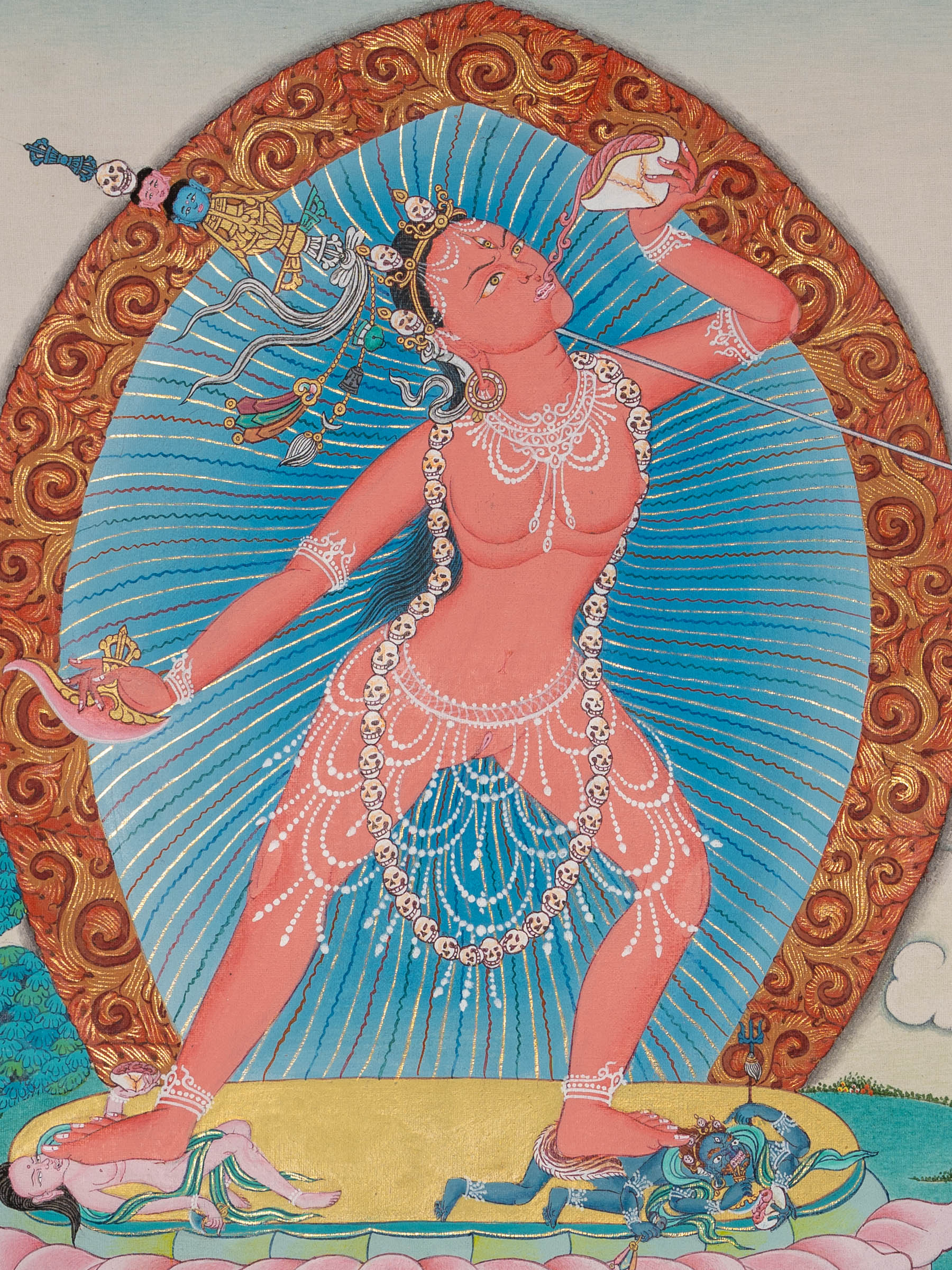 Handpainted Yogini Thangka Painting