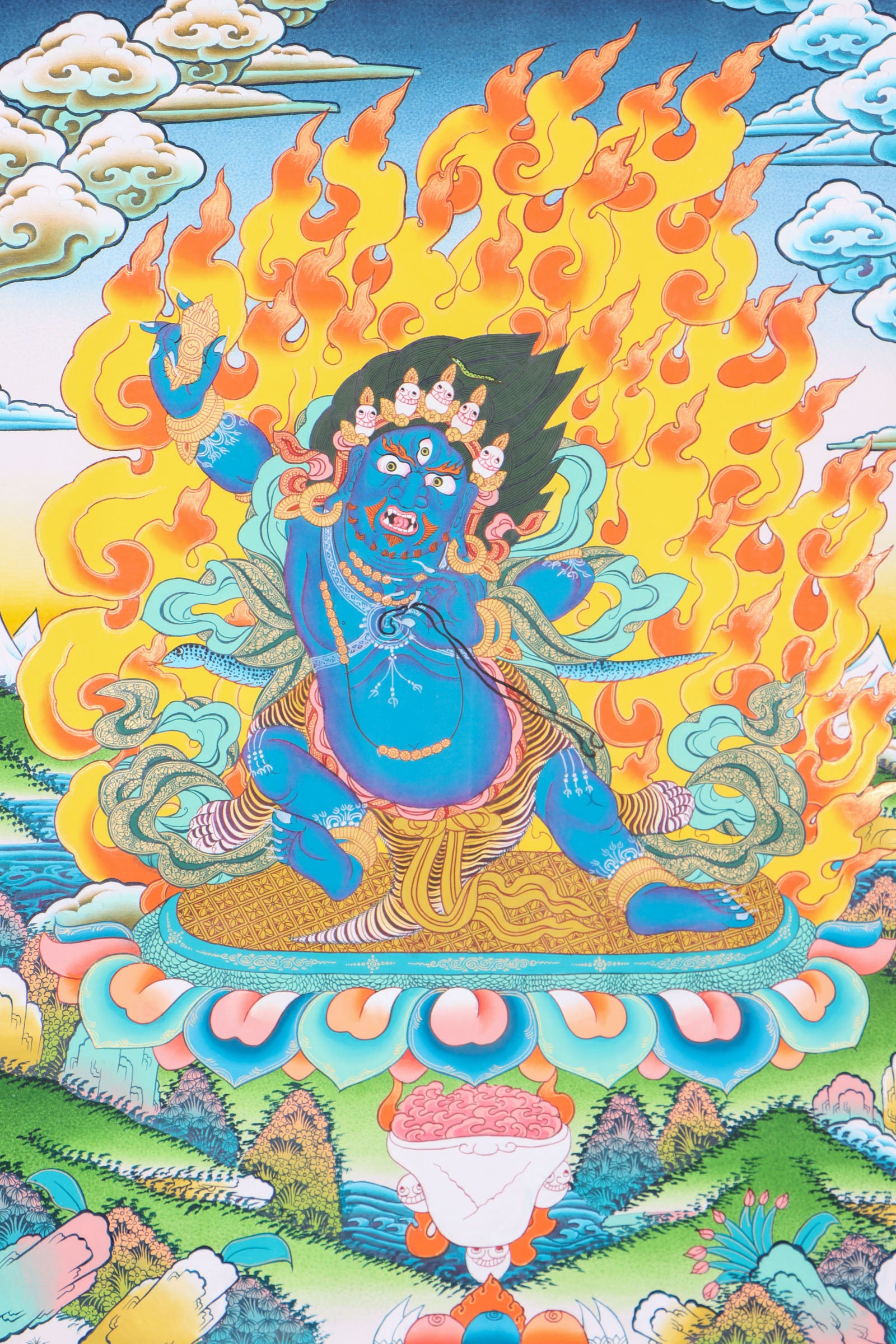 Vajrapani Thangka for transformative power of wisdom and compassion.