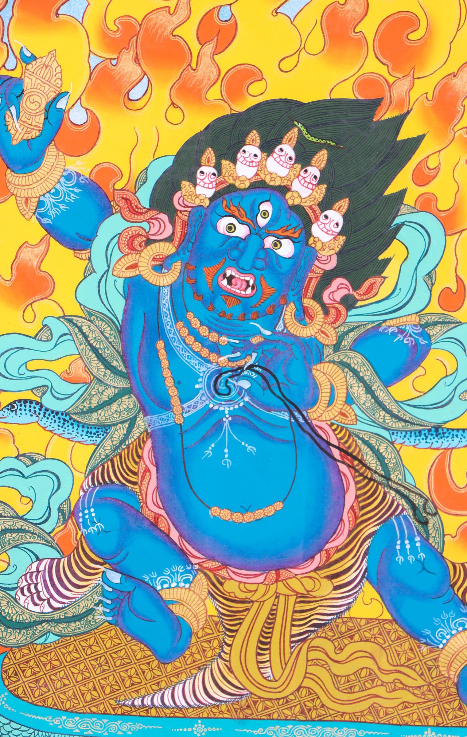Vajrapani Thangka for transformative power of wisdom and compassion.