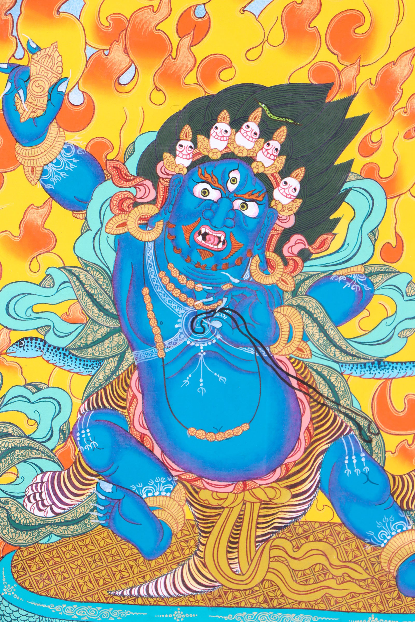 Vajrapani Thangka for transformative power of wisdom and compassion.
