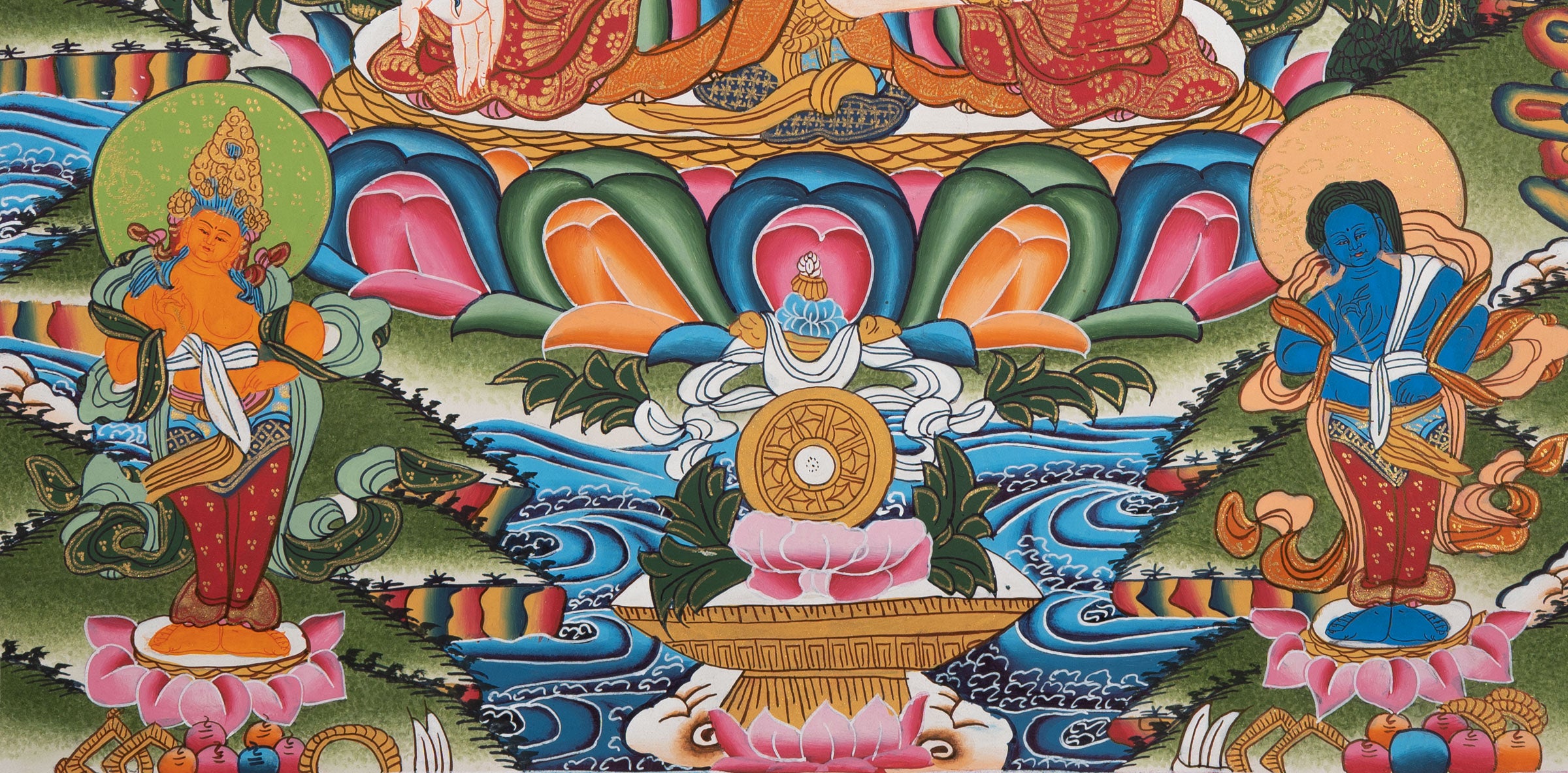 Tibetan White Tara – Handpainted Spiritual Art
