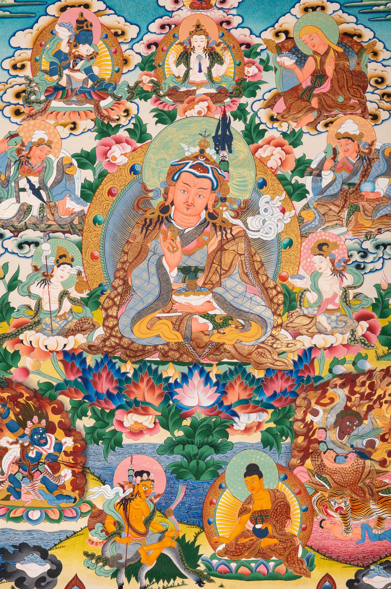 Guru Sangye Thangka - Handpainted Art