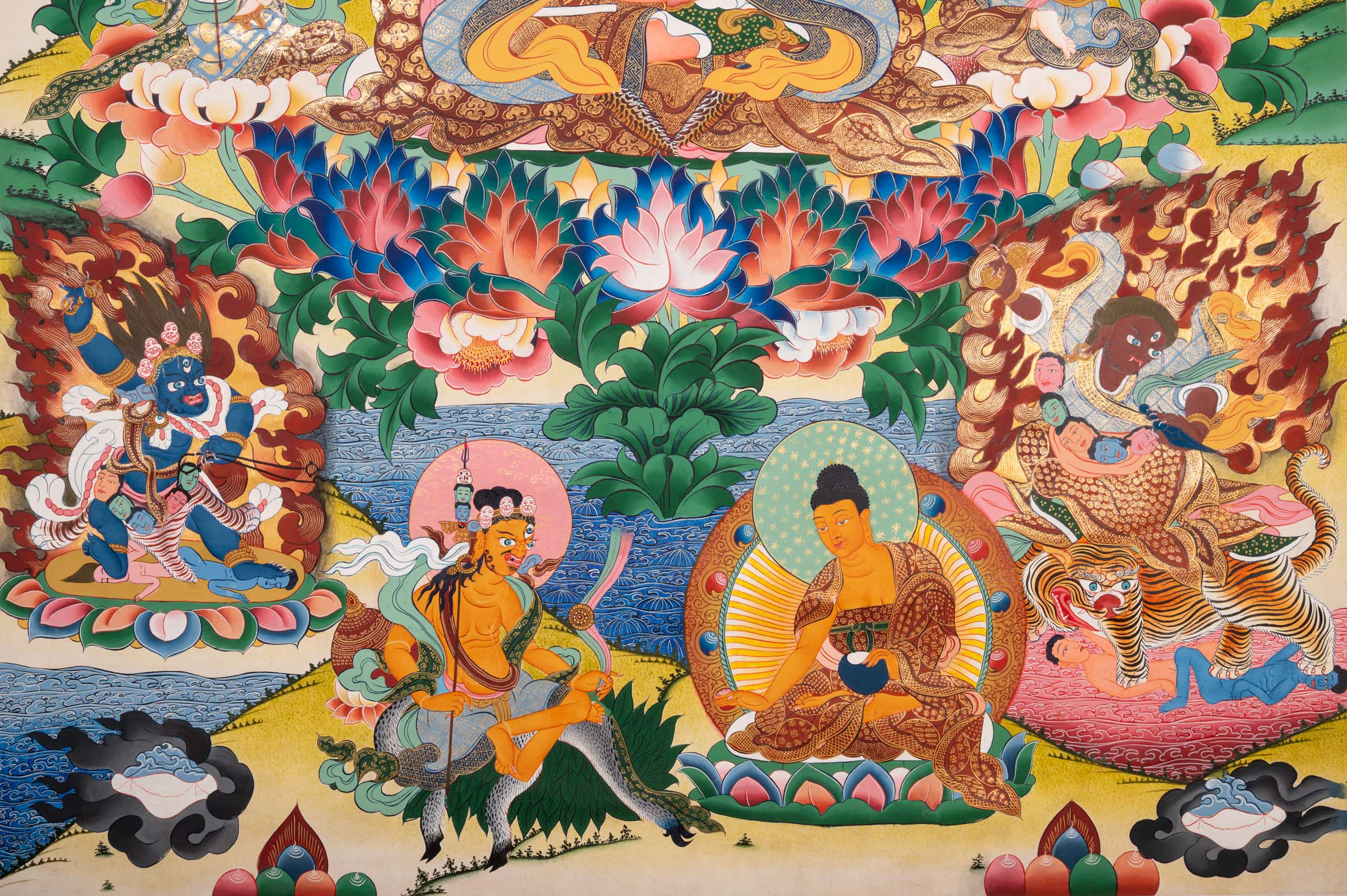 Guru Sangye Thangka - Handpainted Art