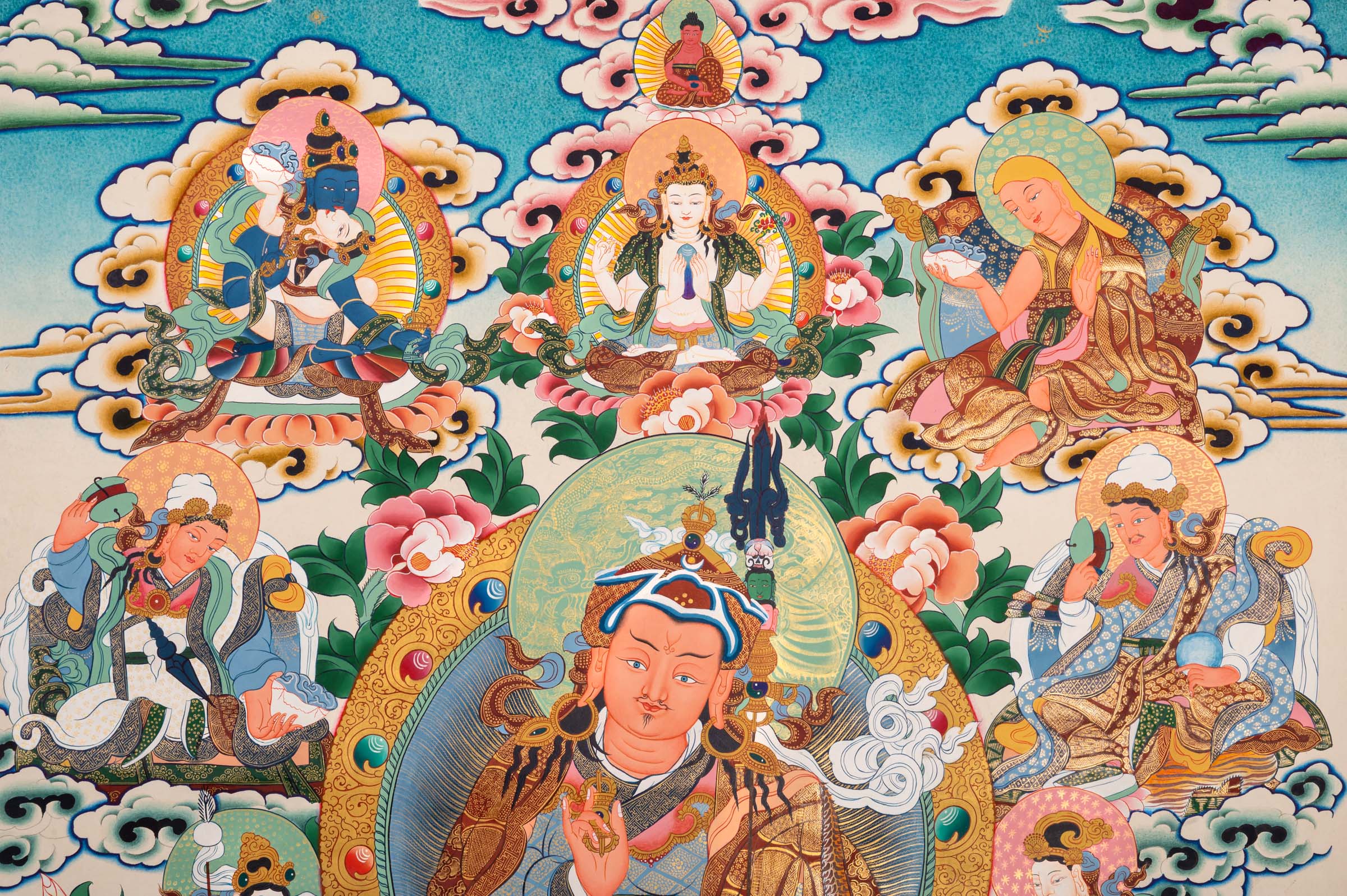 Guru Sangye Thangka - Handpainted Art