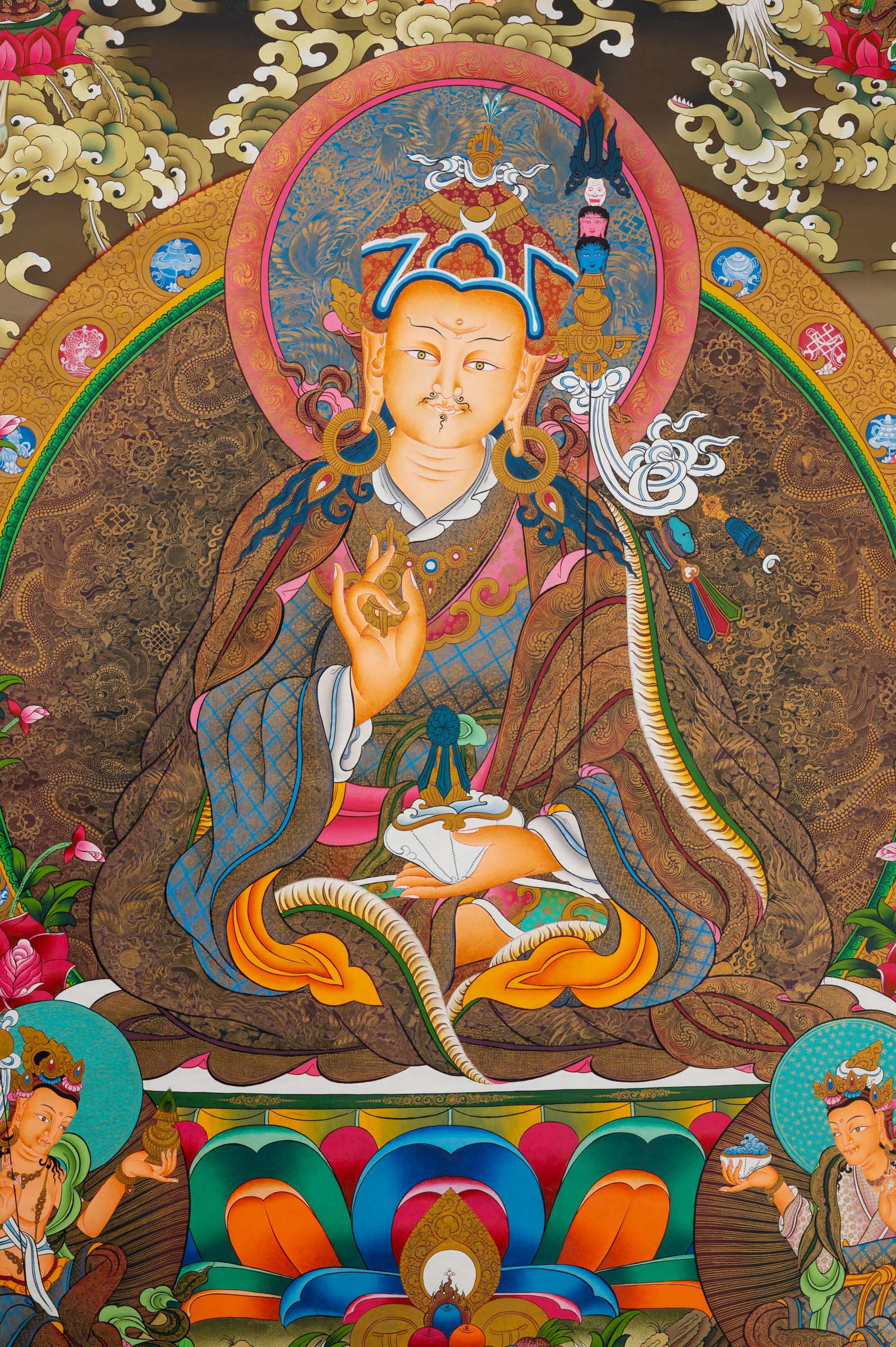 Guru Rinpoche (Padmasambhava) Thangka - Sacred Tibetan Art