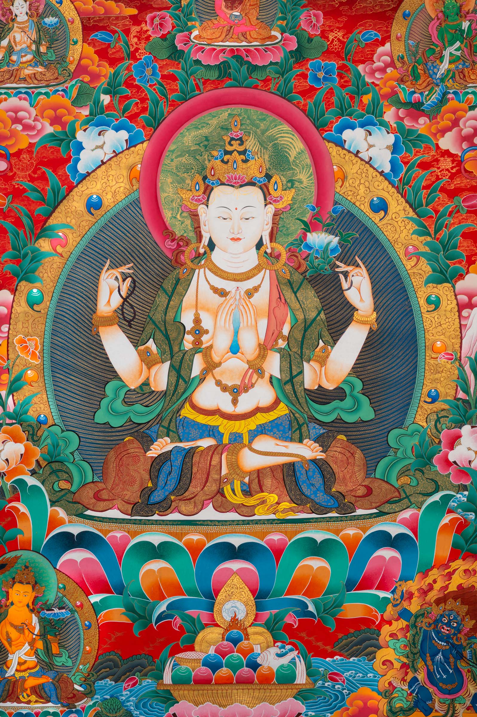 Chengresi Thangka Painting