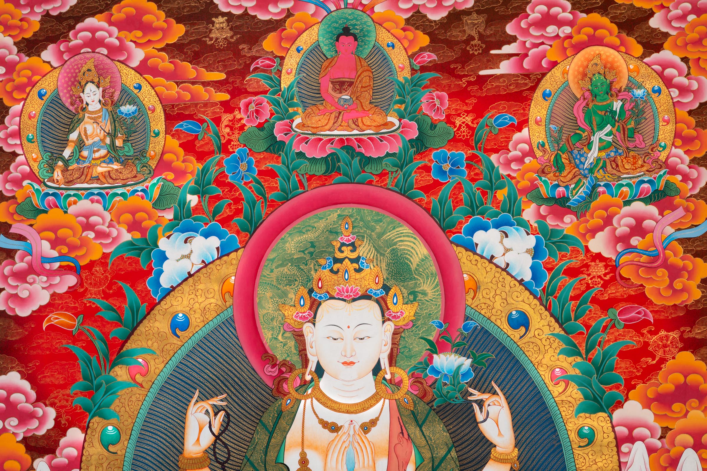 Chengresi Thangka Painting