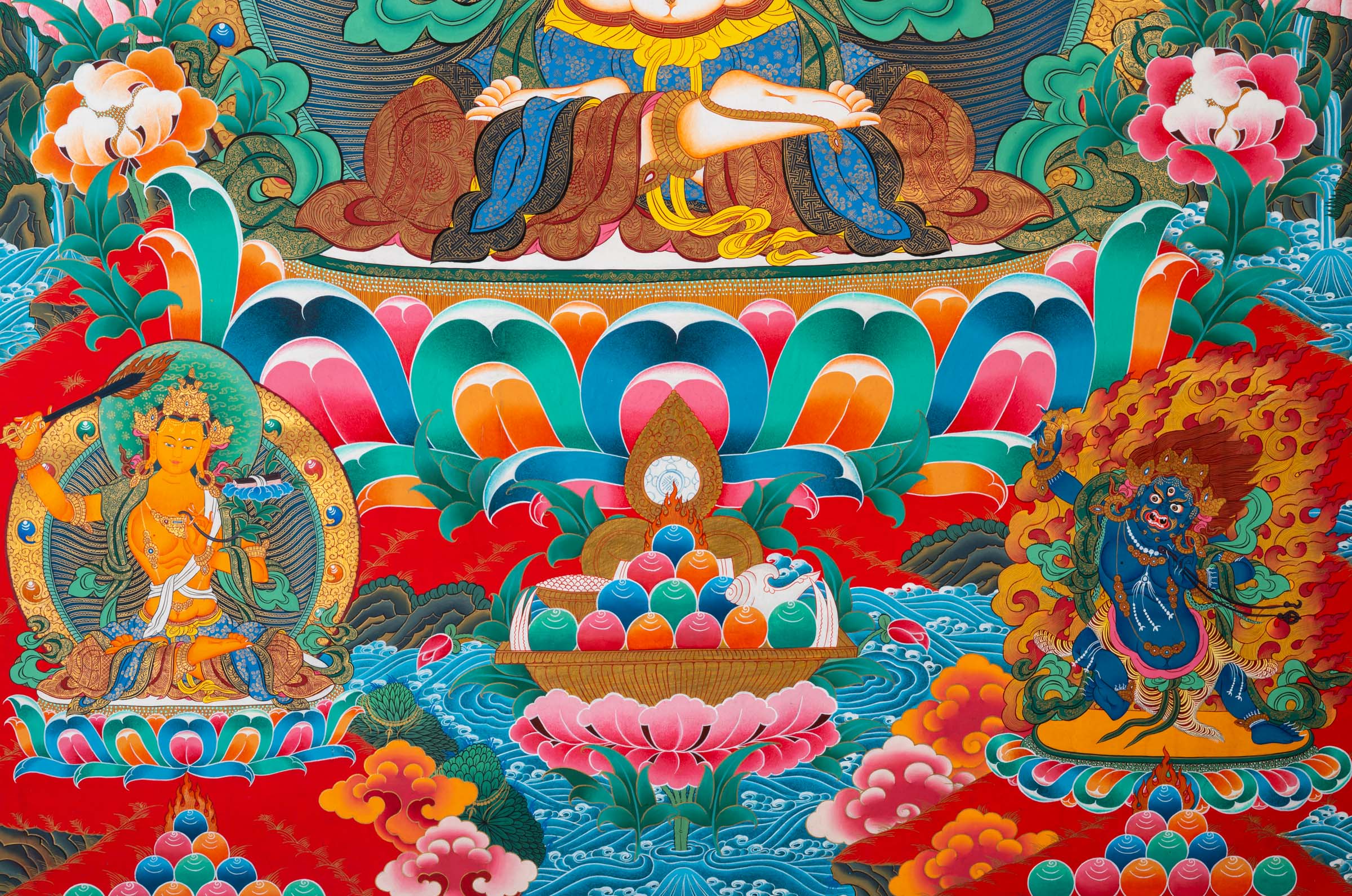 Chengresi Thangka Painting