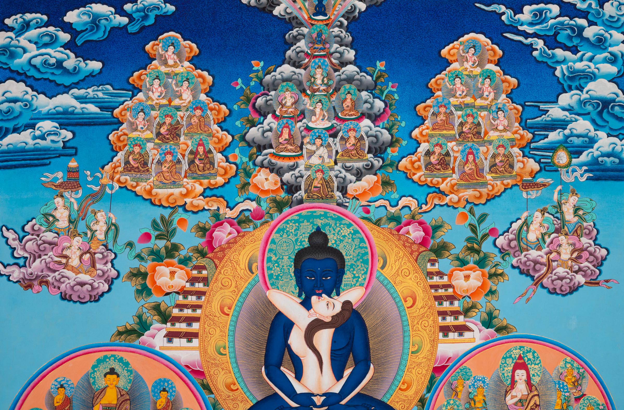 Buddha Shakti Thangka Painting