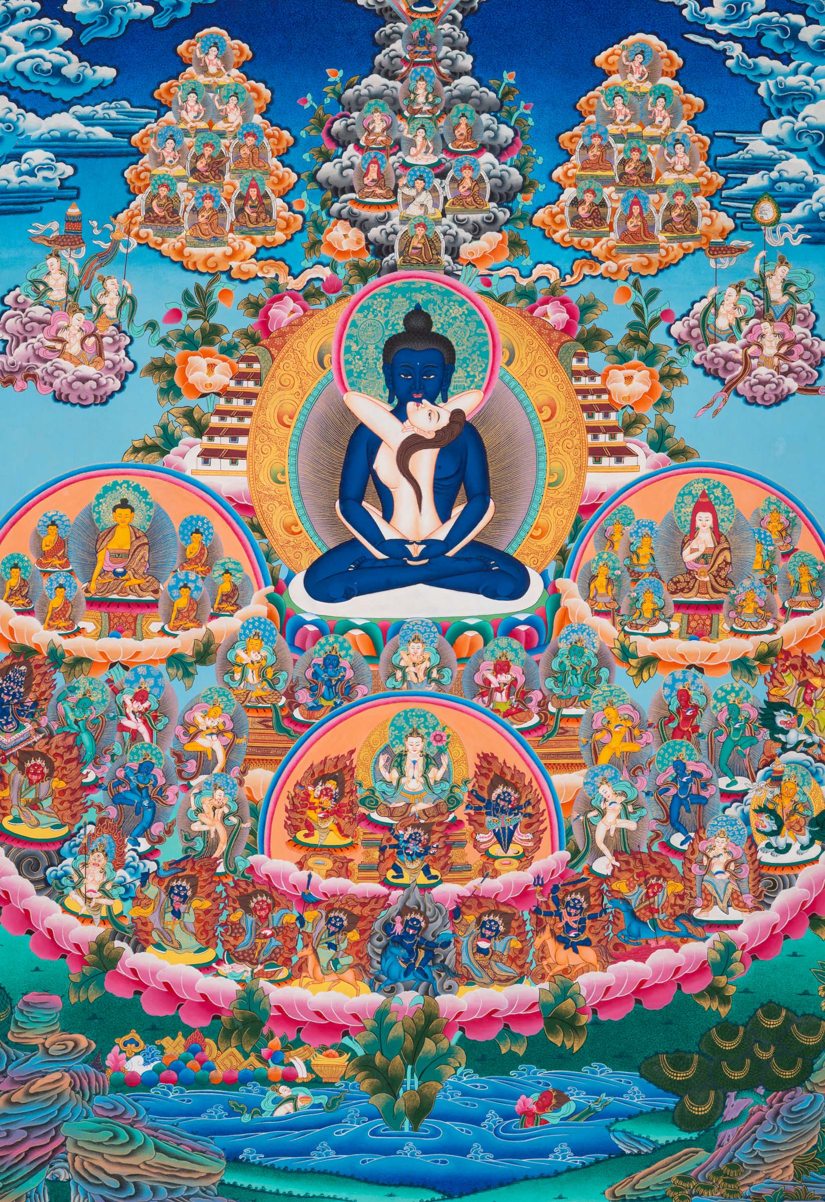 Buddha Shakti Thangka Painting