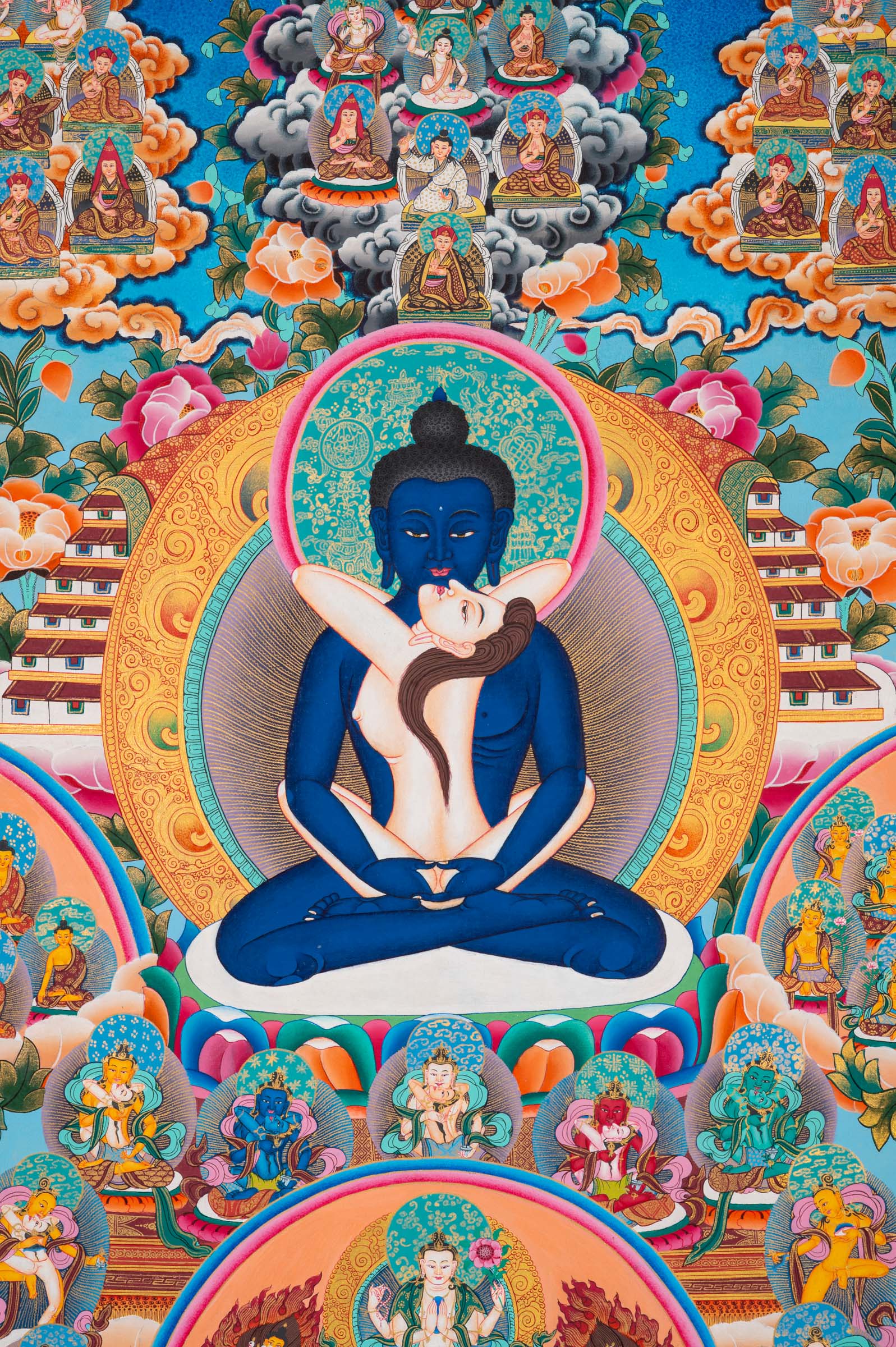 Buddha Shakti Thangka Painting