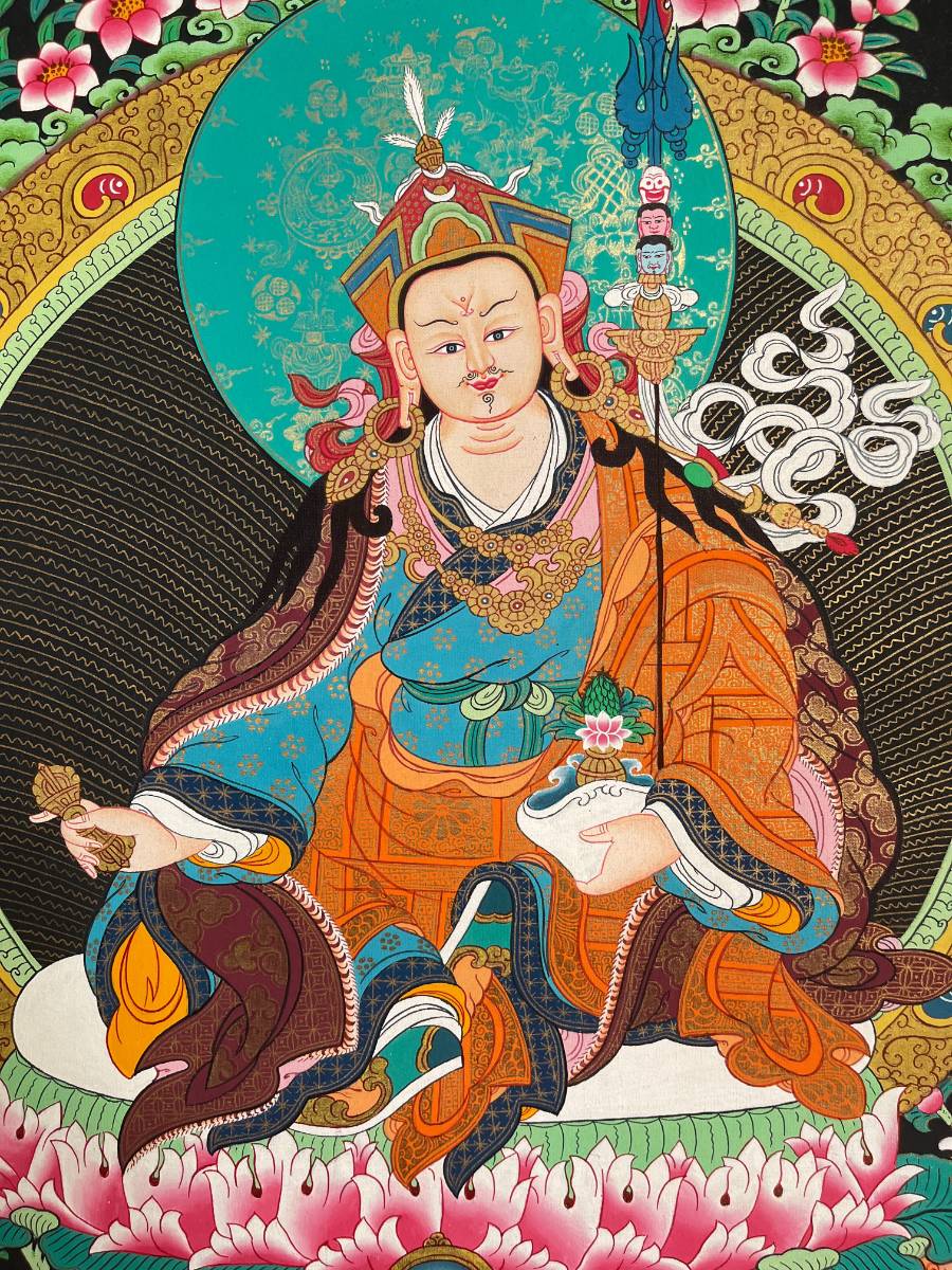 Guru Thangka – Handcrafted Tibetan Buddhist Art