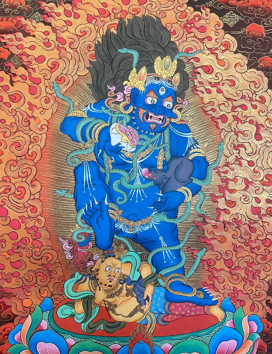 Handpainted Zambala Thangka Painting