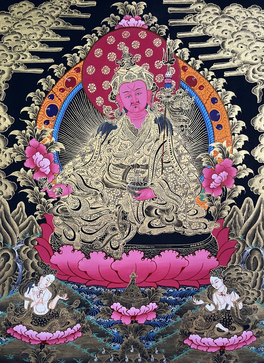 Handpainted Guru Rinpoche Thangka