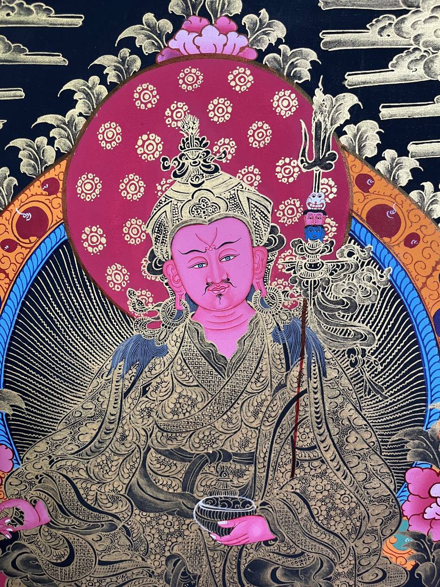 Handpainted Guru Rinpoche Thangka
