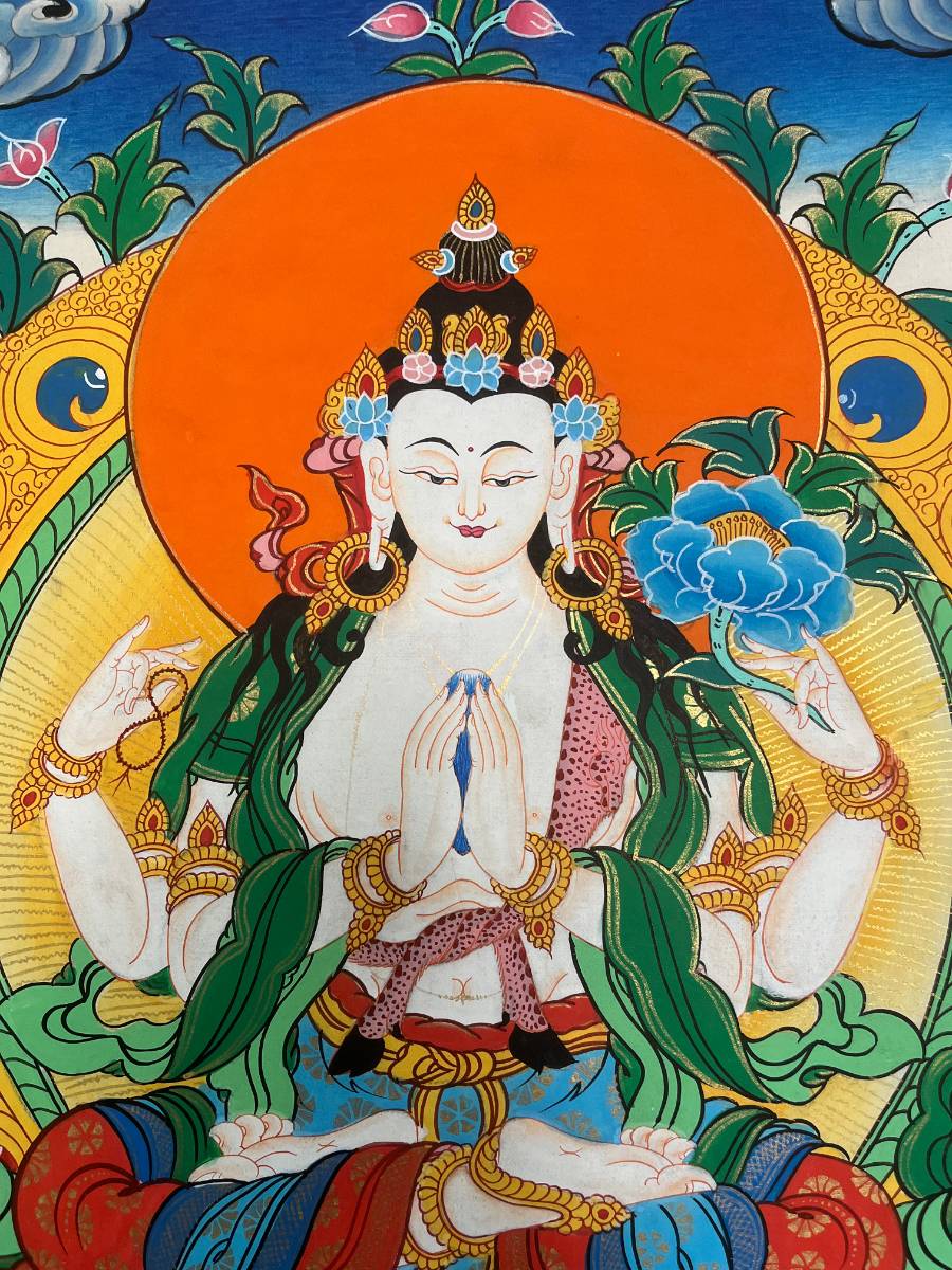 Chengresi Thangka Painting
