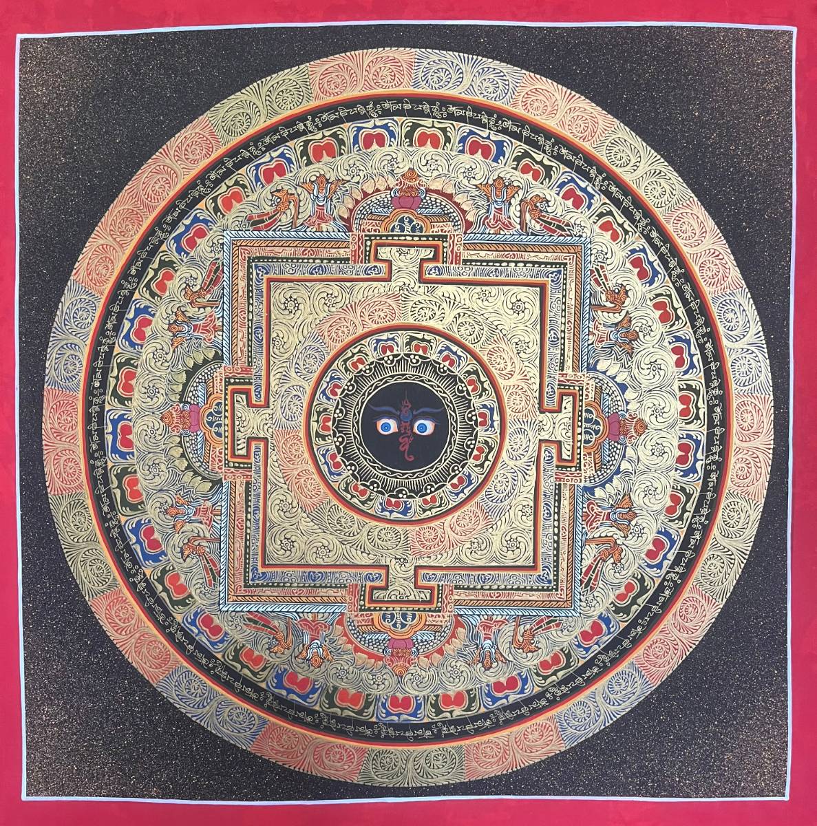 Round Mandala Thangka - Tibetan Painting
