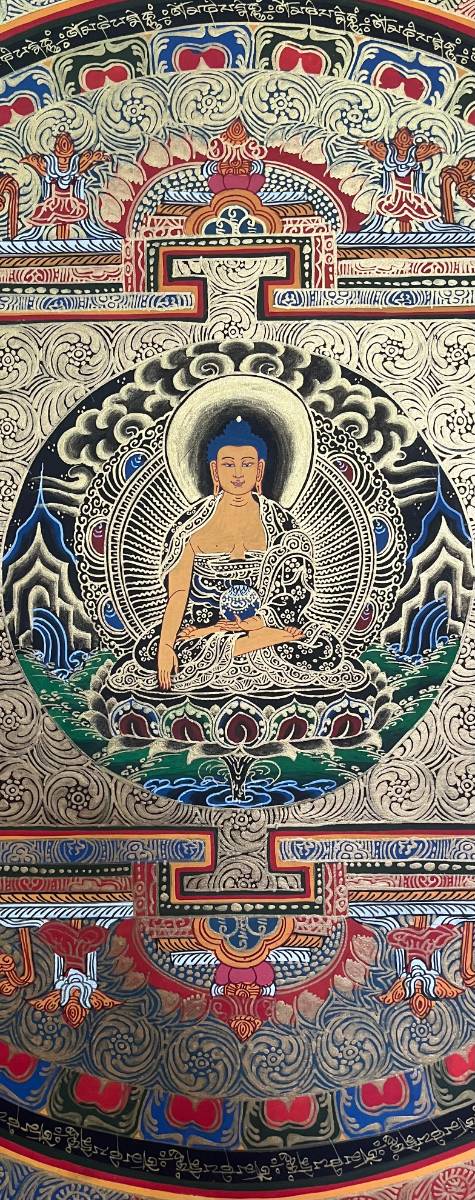 Shakyamuni Buddha Mandala - Handpainted Thangka