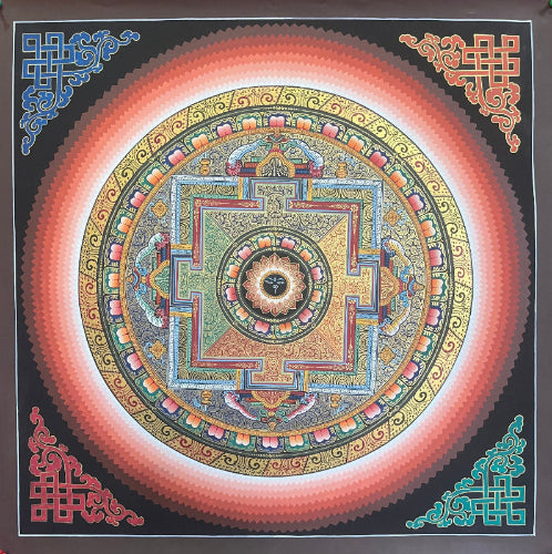 Mandala Thangka for meditation- Sacred Painting