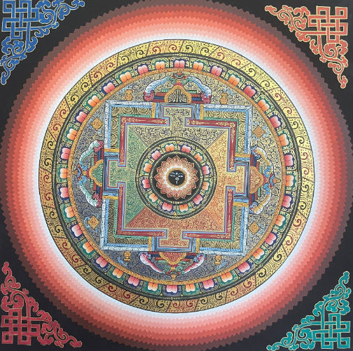 Mandala Thangka for meditation - Sacred Painting
