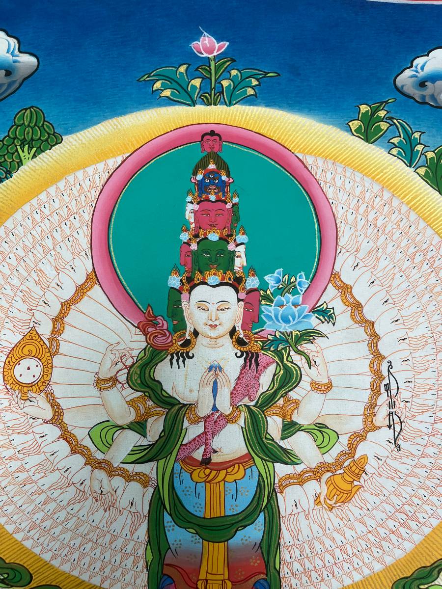 Avalokeshwor Thangka Painting