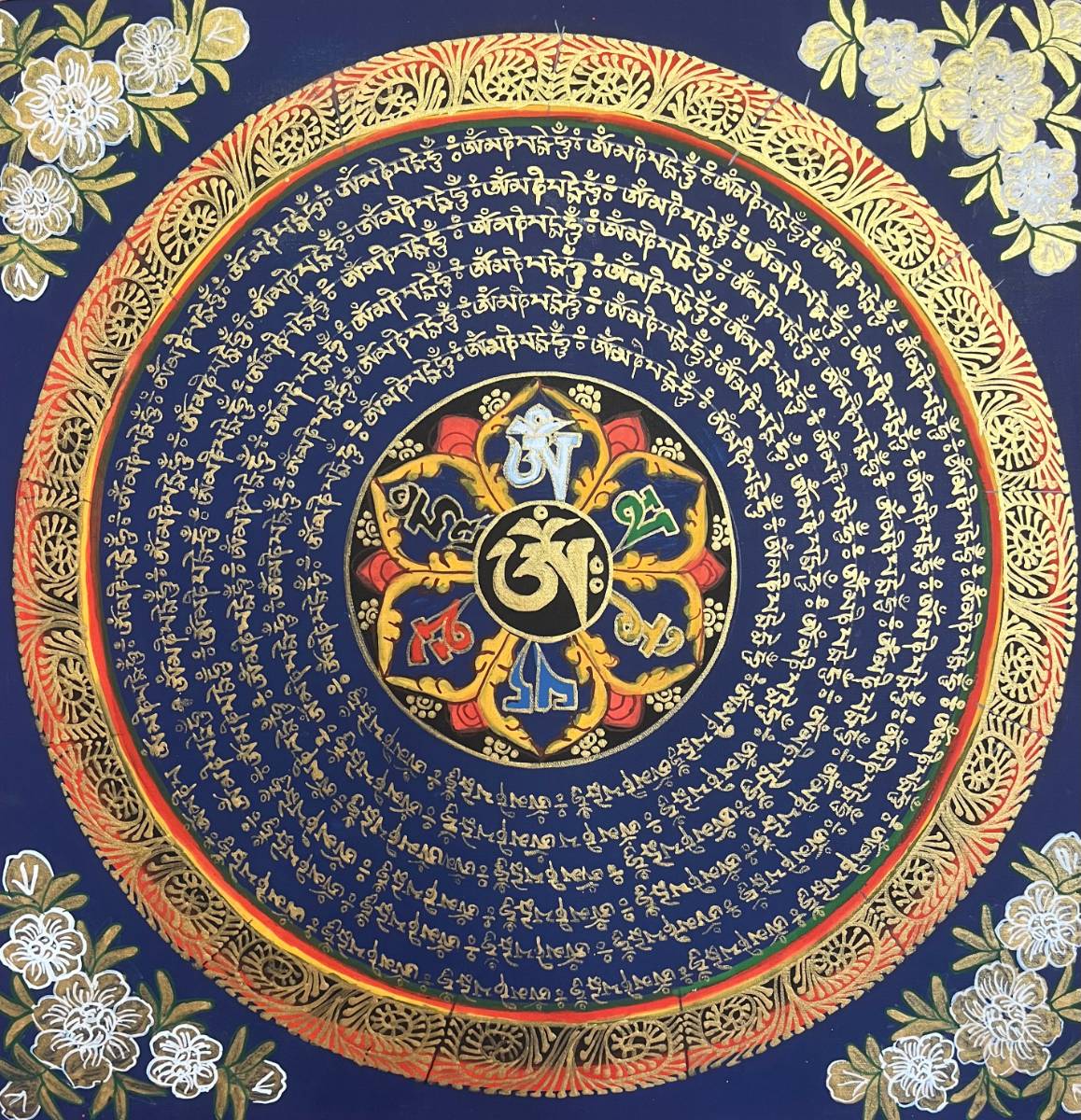 Om Mandala Thangka - Sacred Painting