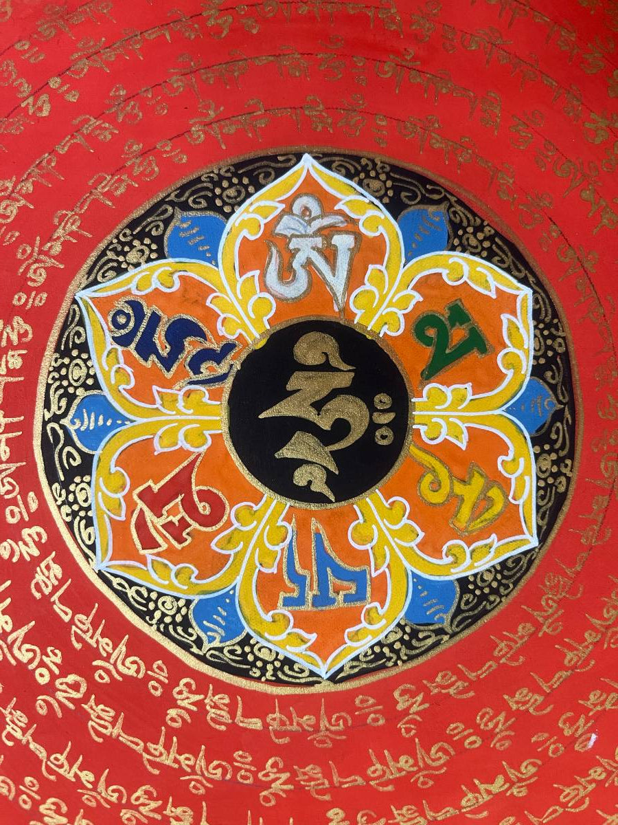 Om Mandala Thangka - Sacred Painting