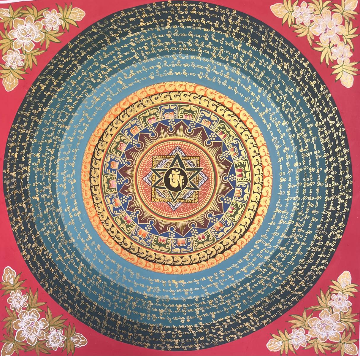 Om Mandala Thangka - Tibetan Painting