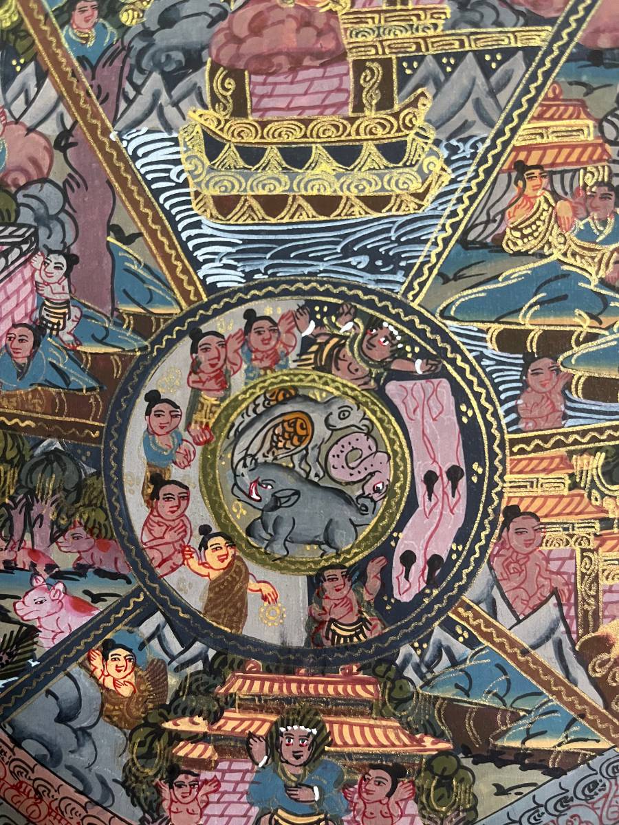 Wheel of Life - Handpainted Thangka Art