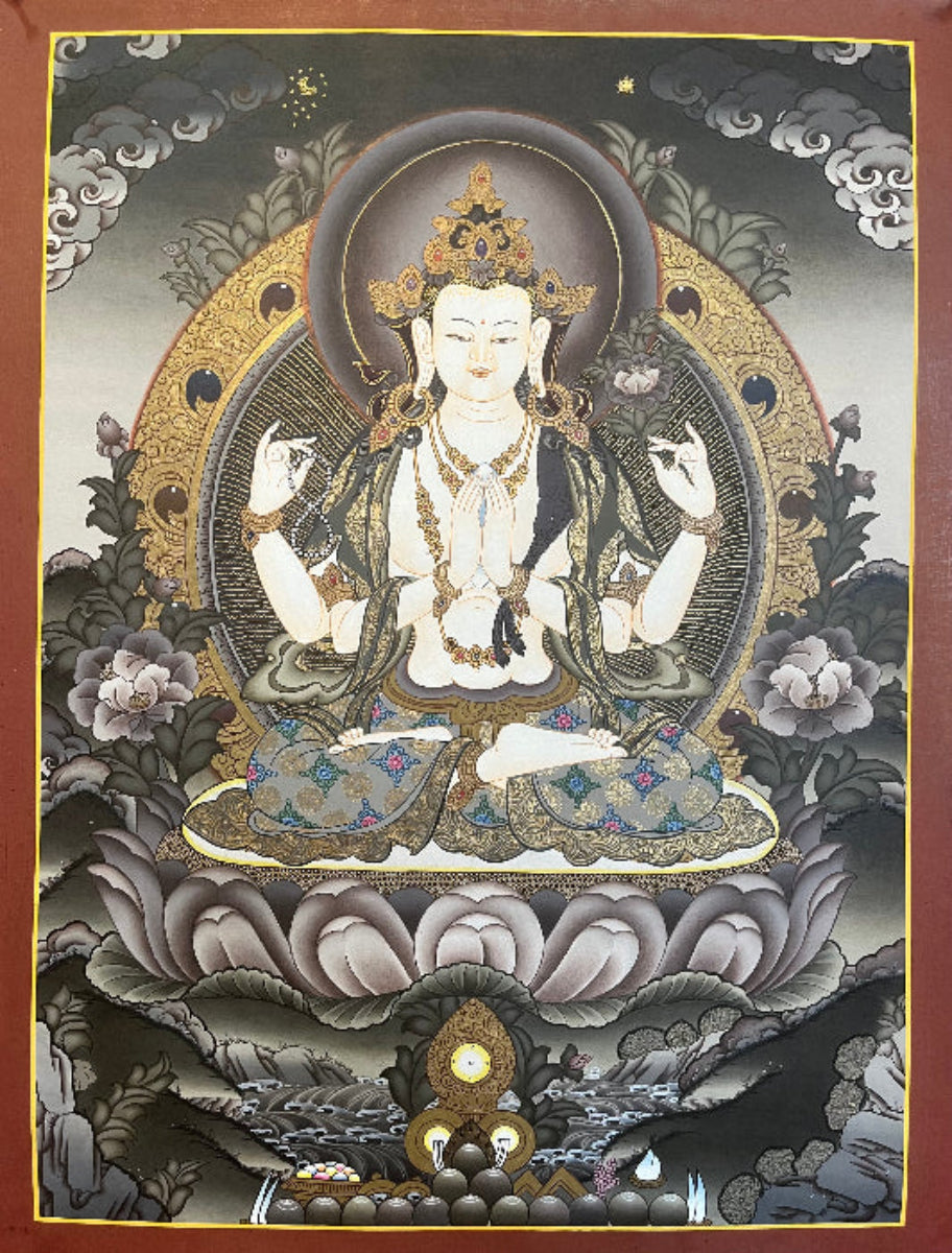 Chengresi Thangka - Tibetan Painting