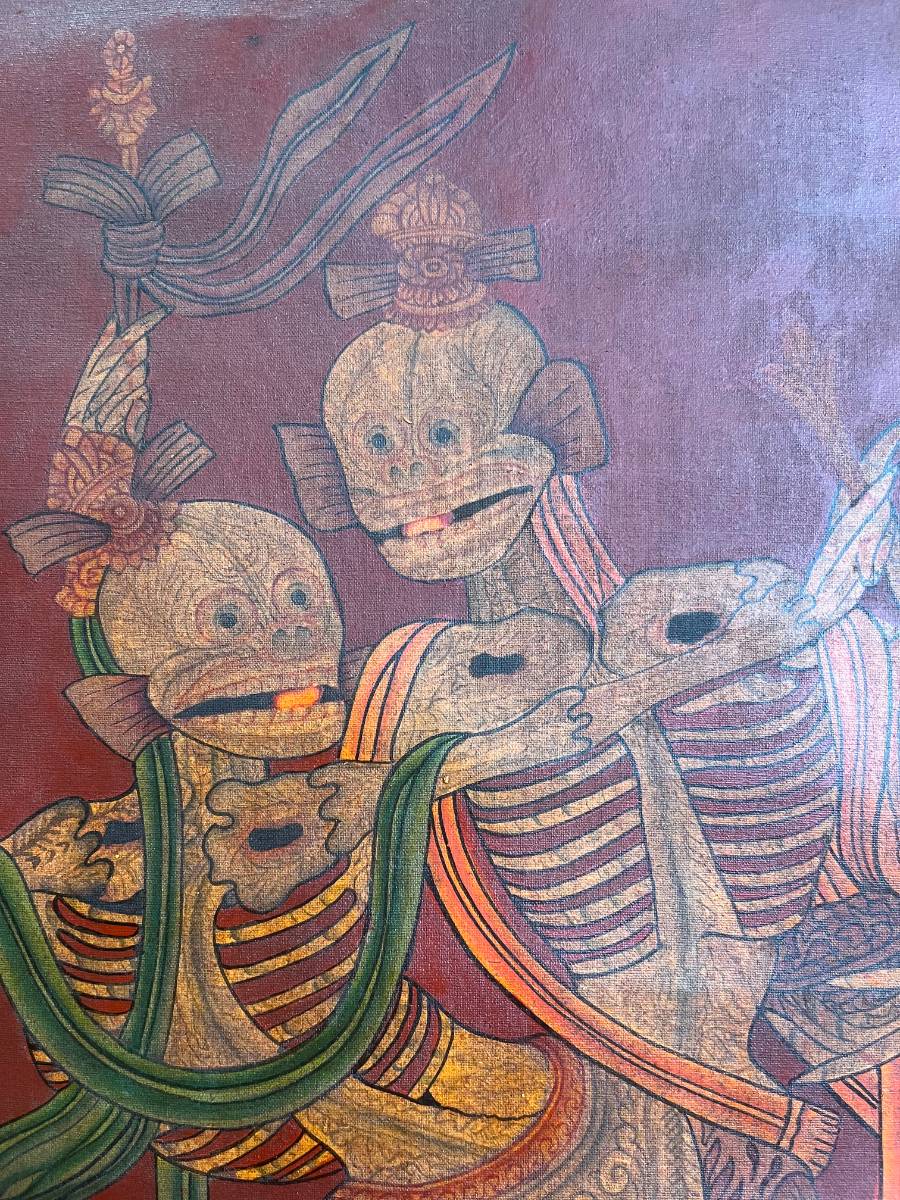 Collection piece Skeleton Dance Thangka - Antique Painting