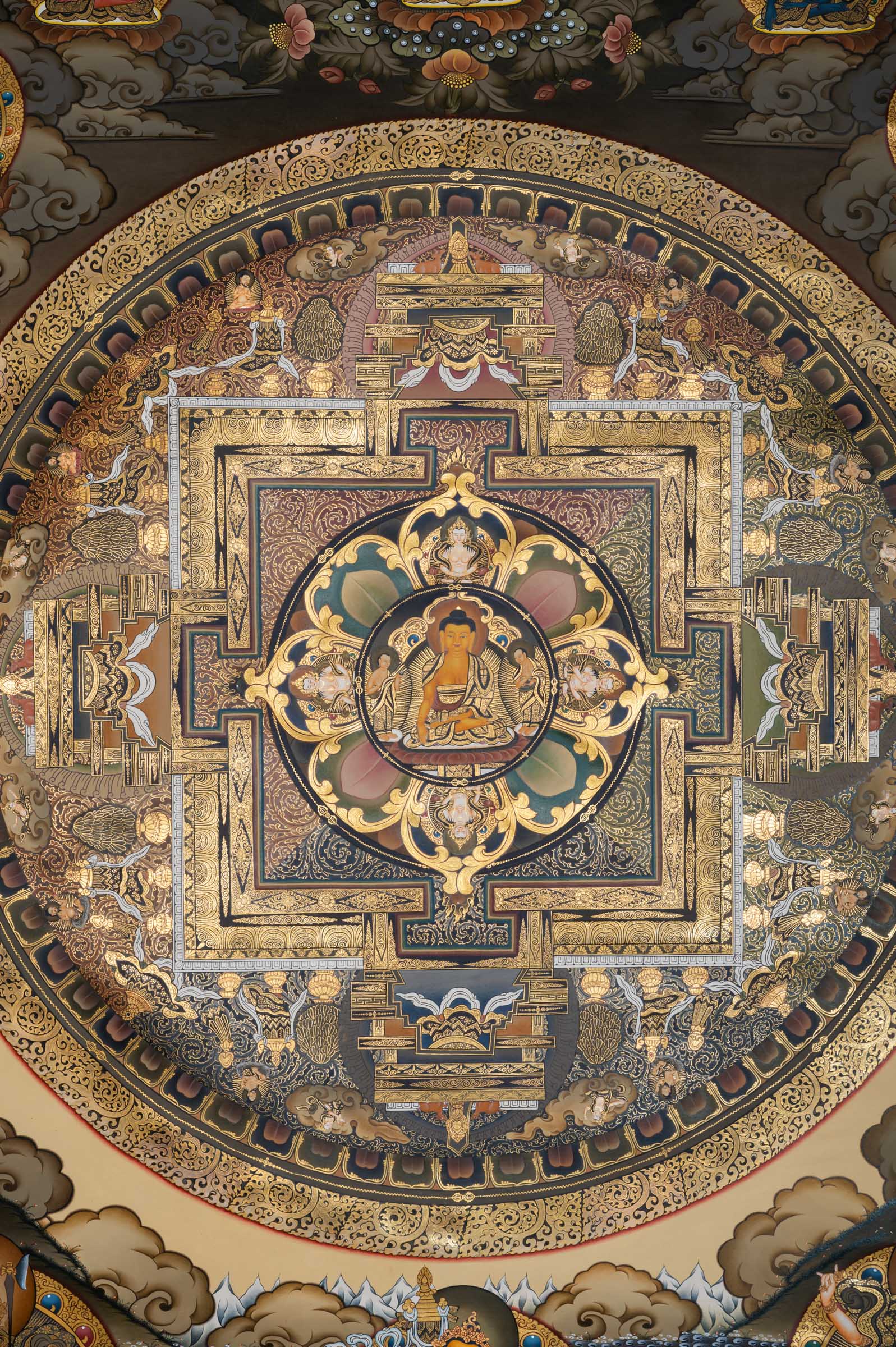 Tibetan Buddha Mandala Thangka Painting - Handpainted Tibetan Art