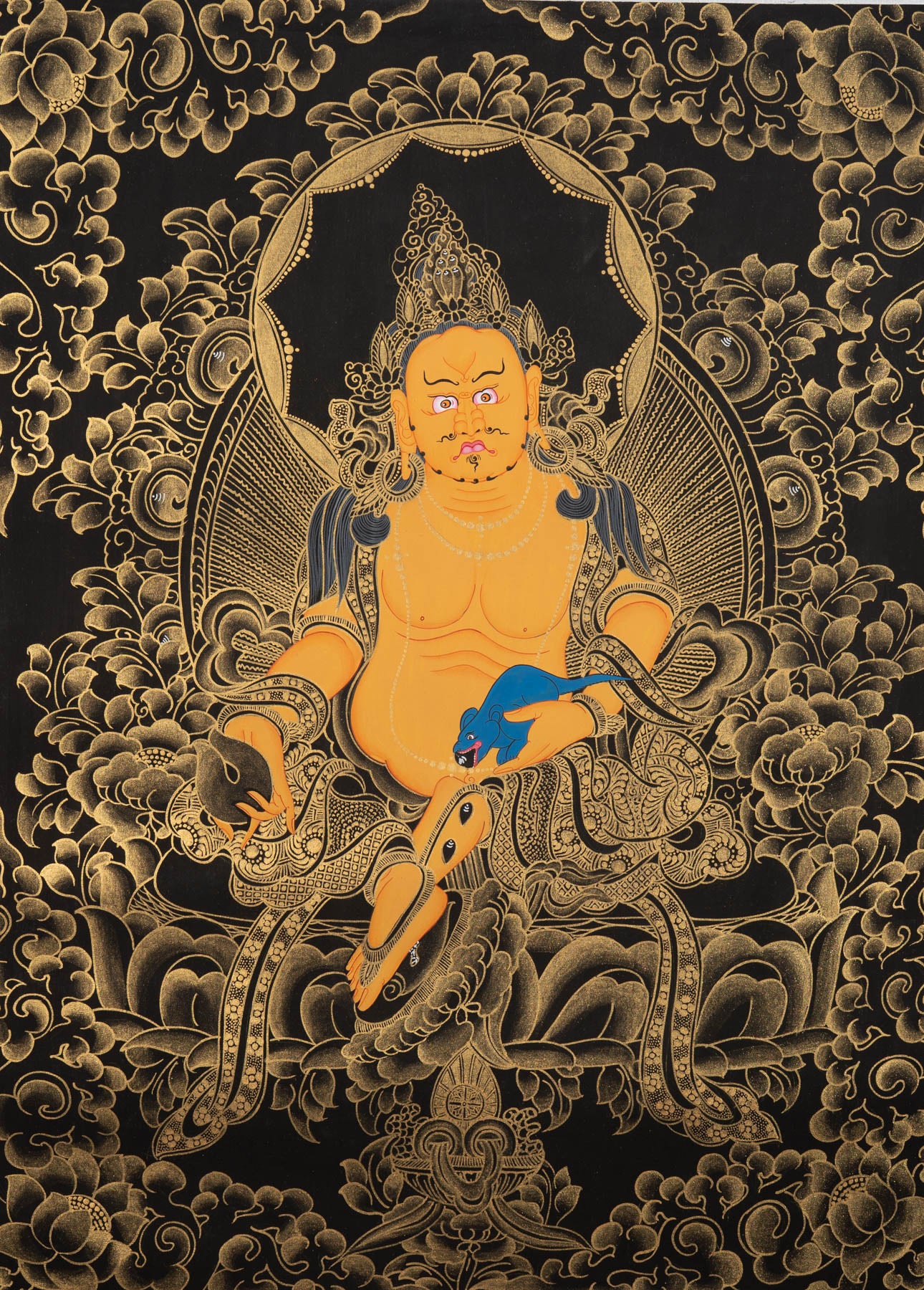 Zambala Thangka Painting - Tibetan Painting