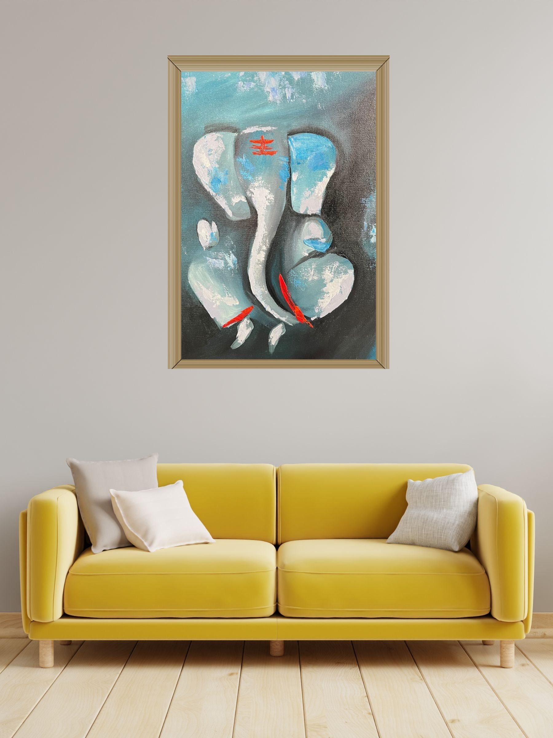 Oil painting of Lord Ganesh
