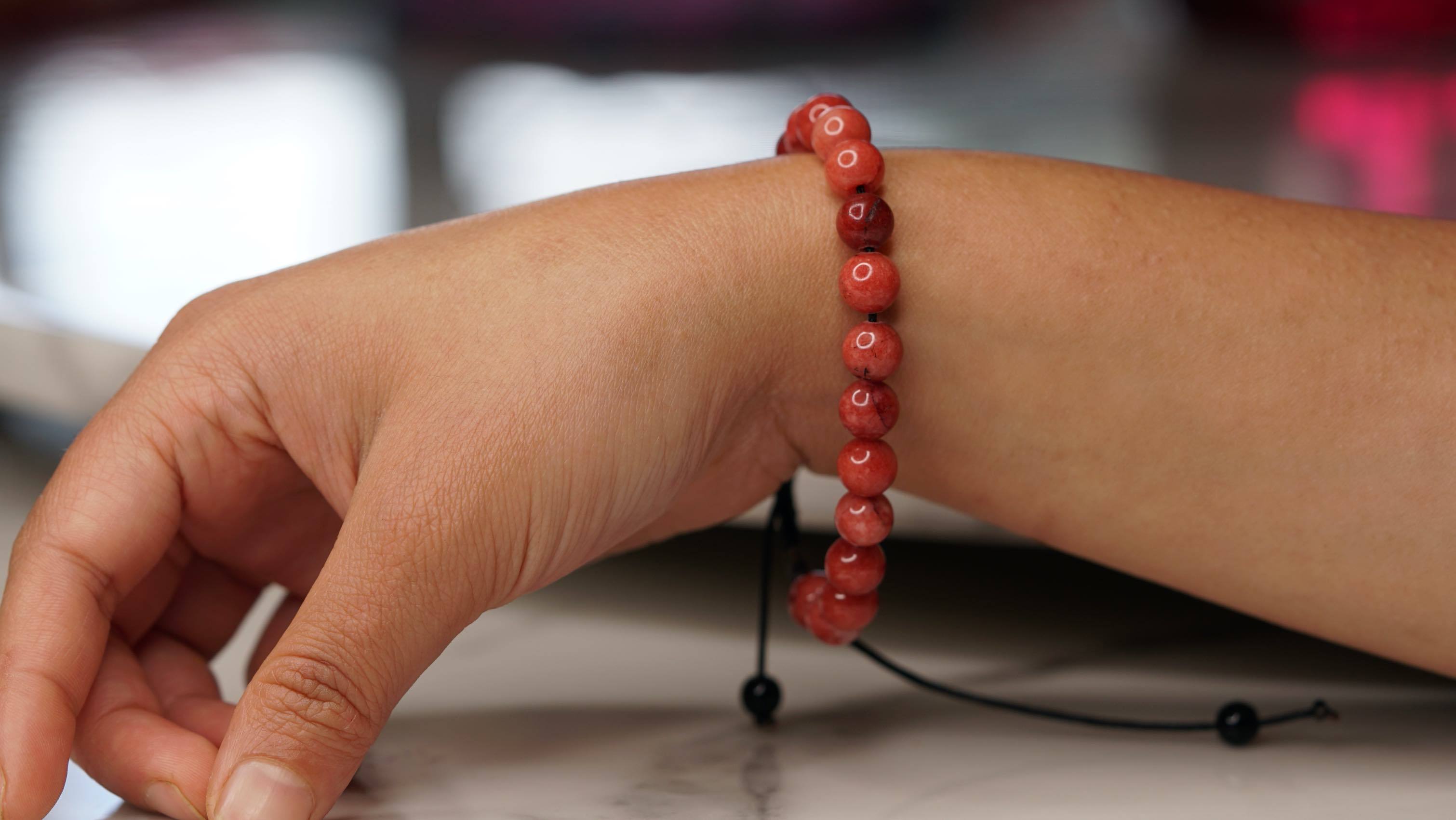 Red Jasper Handmade Bracelet - Lucky Thanka