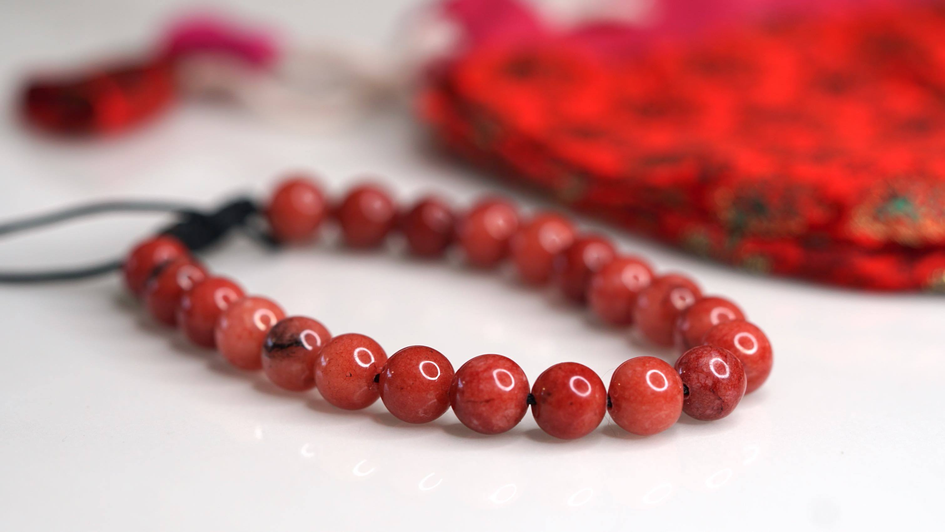 Red Jasper Handmade Bracelet - Lucky Thanka