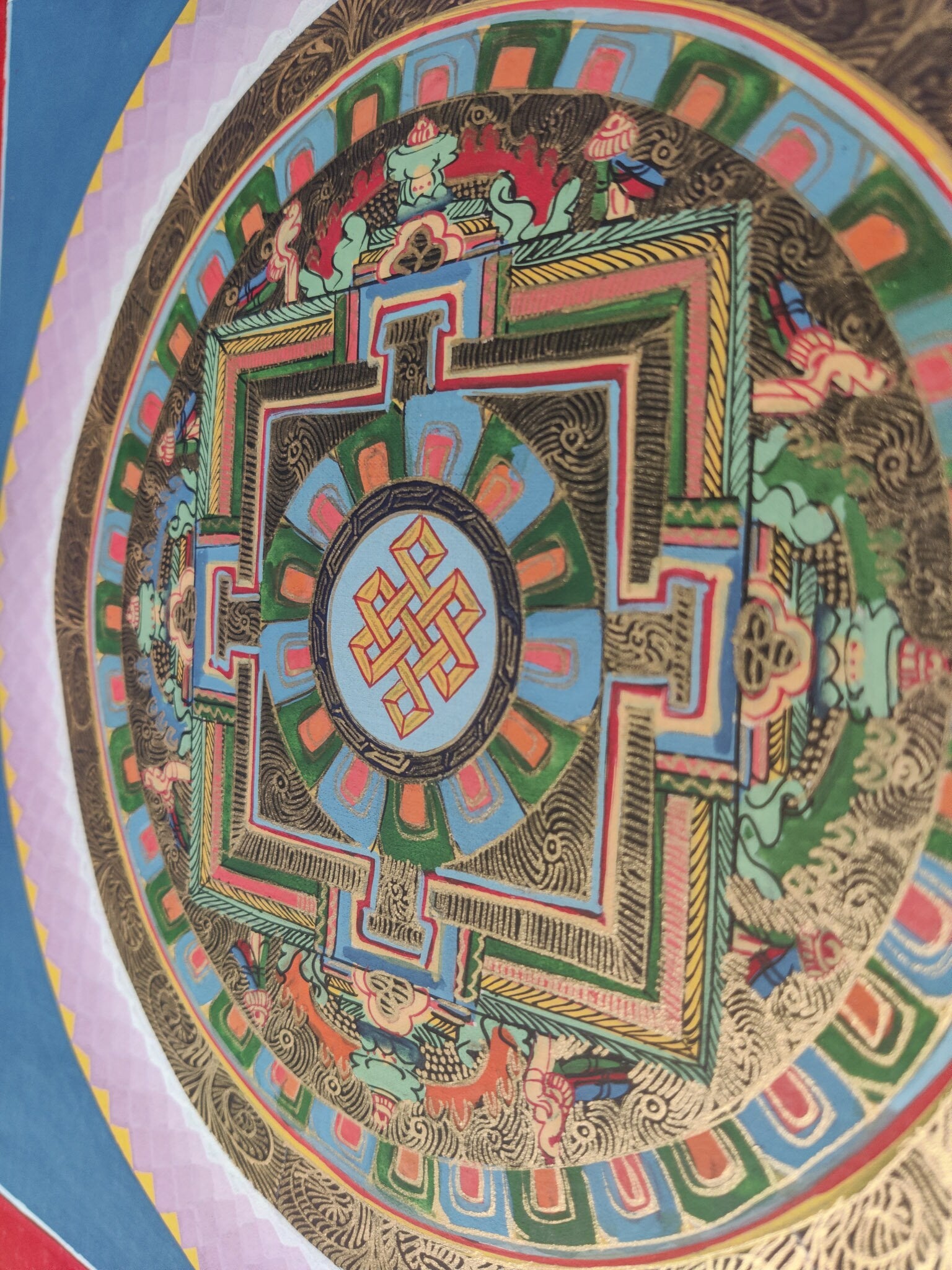 Sky Blue Mandala - Lucky Thanka