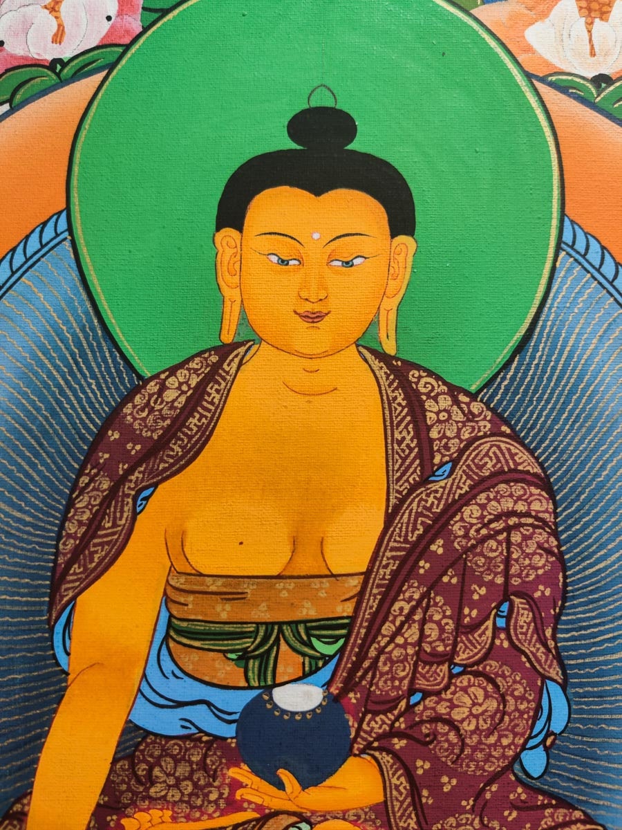 Shakyamuni Buddha Thangka Painting - Lucky Thanka