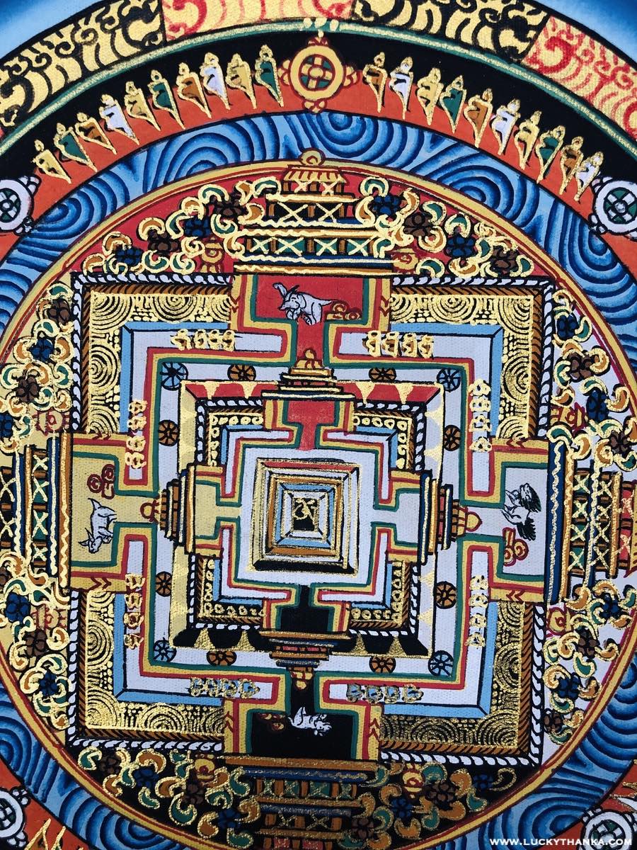 Kalachakra Mandala for Peace and Good Luck - Lucky Thanka