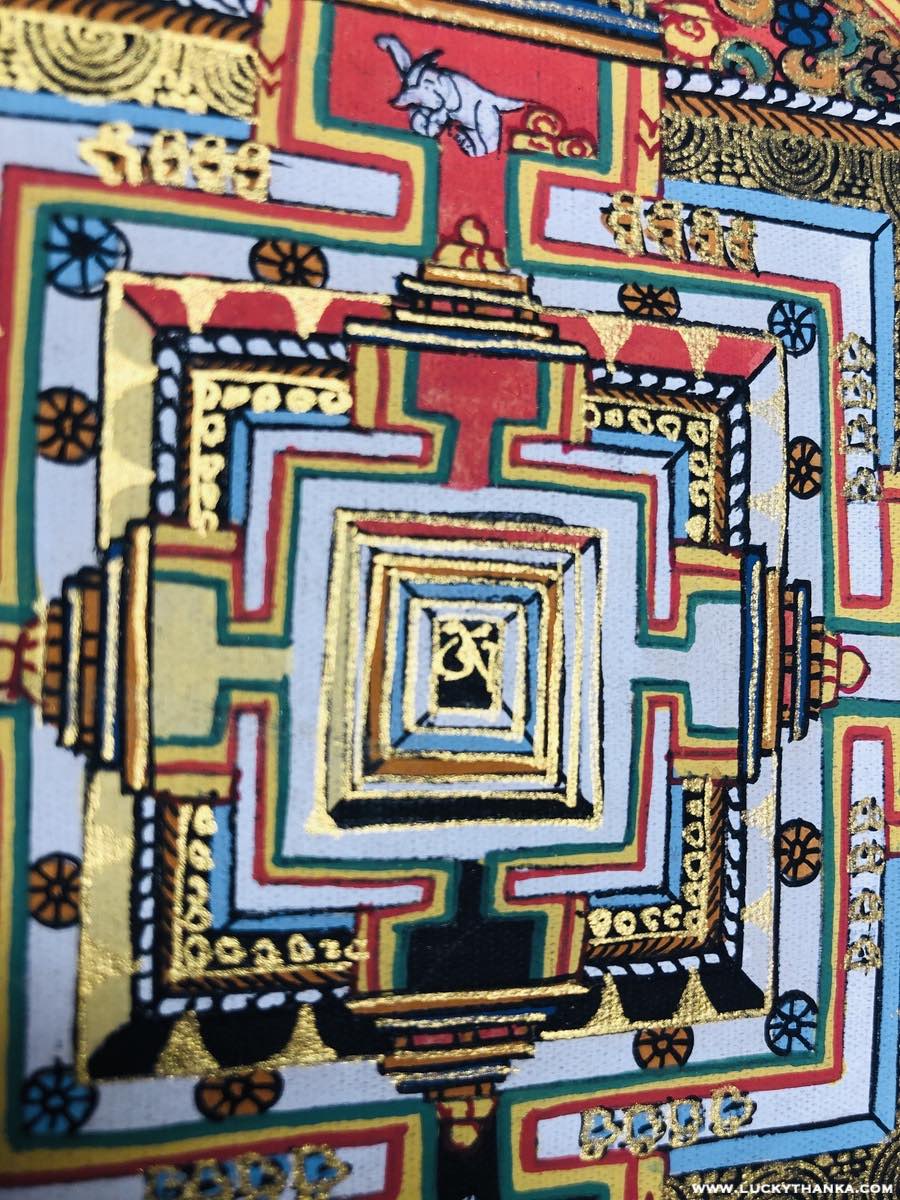 Kalachakra Mandala for Peace and Good Luck - Lucky Thanka