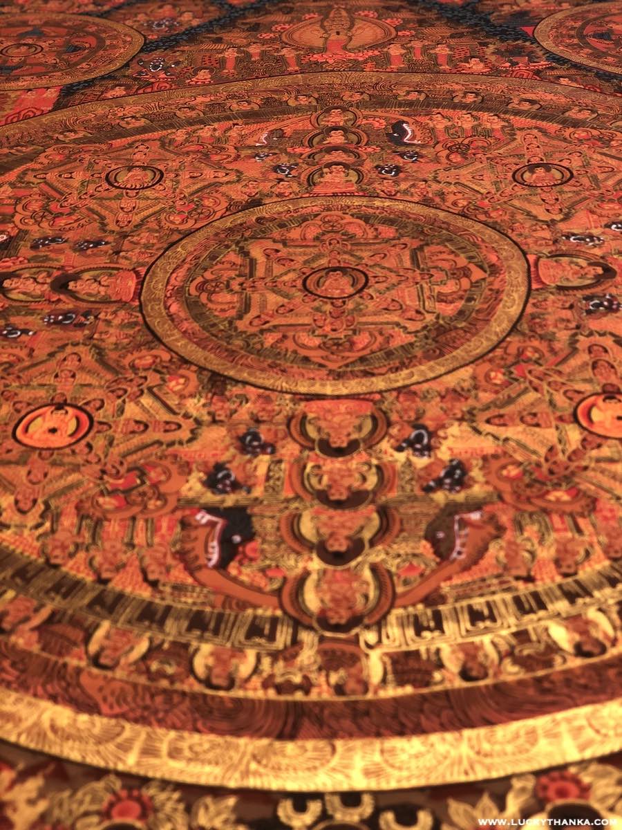 Bodhisattva Mandala for Peace and long life - Lucky Thanka